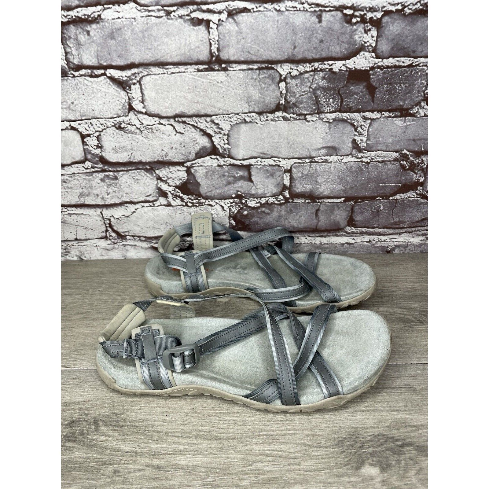 Merrell Merrell Terran Ivy Lattice J94990 Monument Gray Strappy Sand Size US 10 / IT 40 - 9 Thumbnail