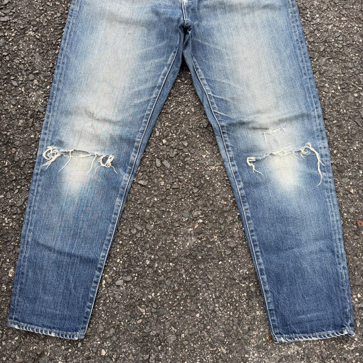 Japanese Brand VINTAGE YUNAHICA BUTTON FLY DENIM RIPPEP JEANS PANT Size US 33 - 5 Thumbnail