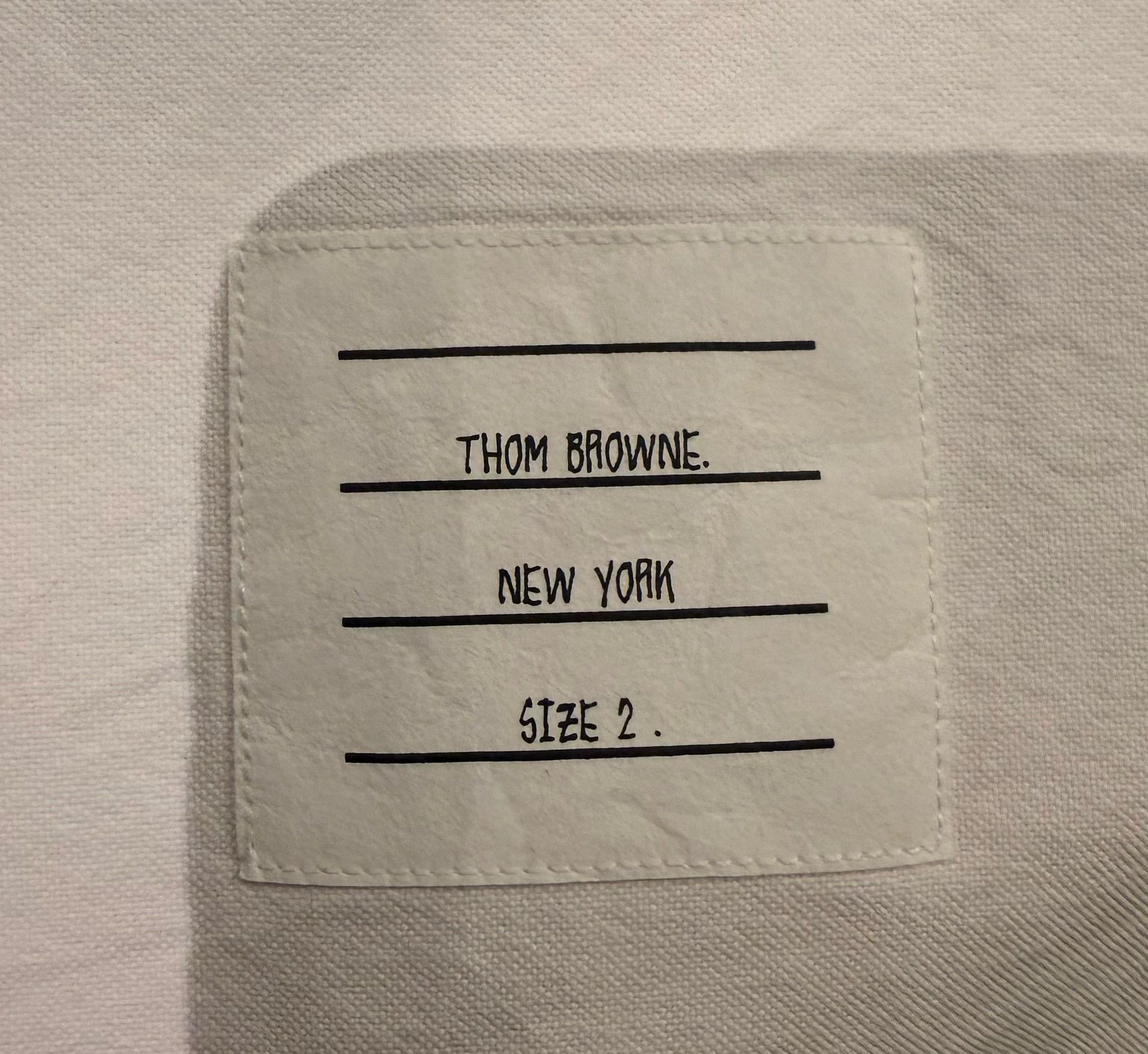 Thom Browne Thom Browne Classic 3-Color Placket Oxford Shirt White 2 Size US M / EU 48-50 / 2 - 4 Thumbnail