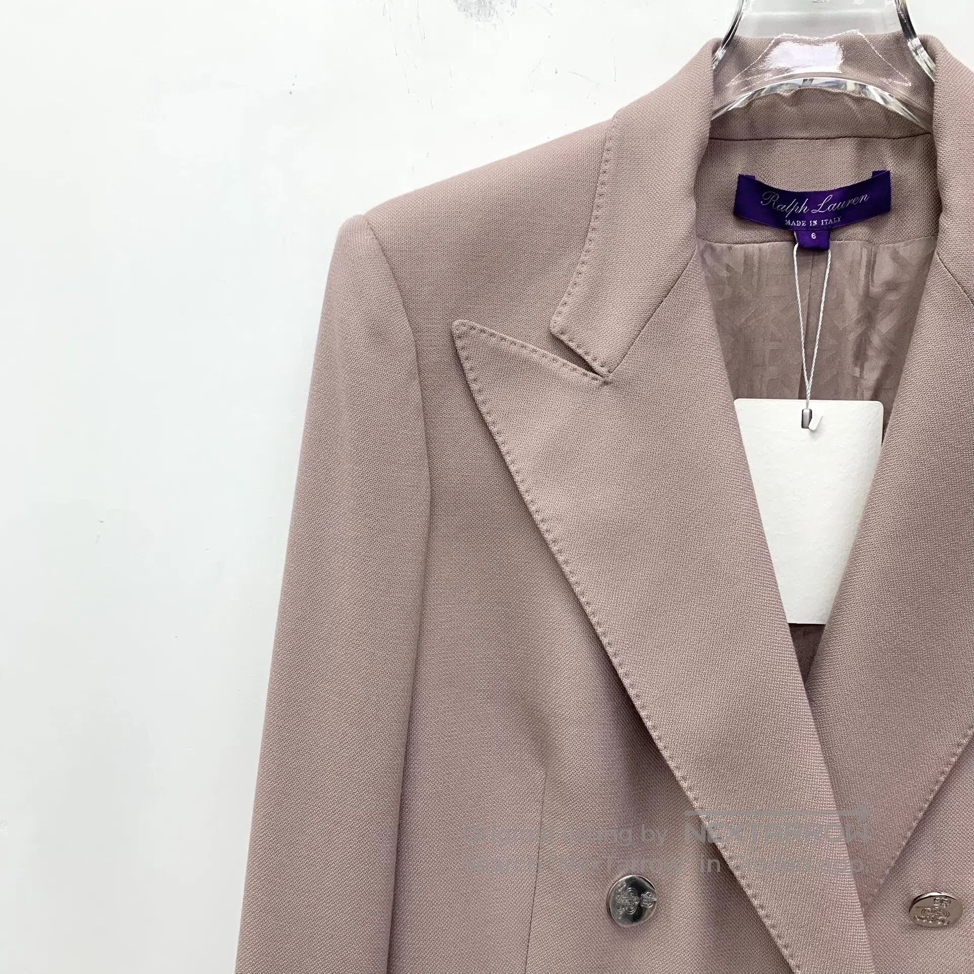 Polo Ralph Lauren Ralph Lauren Pink Cashmere Lapel Double-breasted Long Slee Size US XL / EU 56 / 4 - 3 Thumbnail
