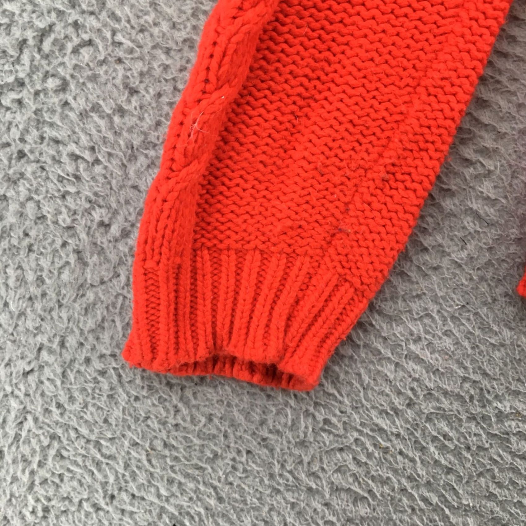 J.Crew J.CREW Cable Knit Sweater Womens Red Pullover Long Sleeve Cotton Blend Dark Red Crew Neck Knit Pullover Sweater Womens Regular Size M Size M / US 6-8 / IT 42-44 - 5 Thumbnail
