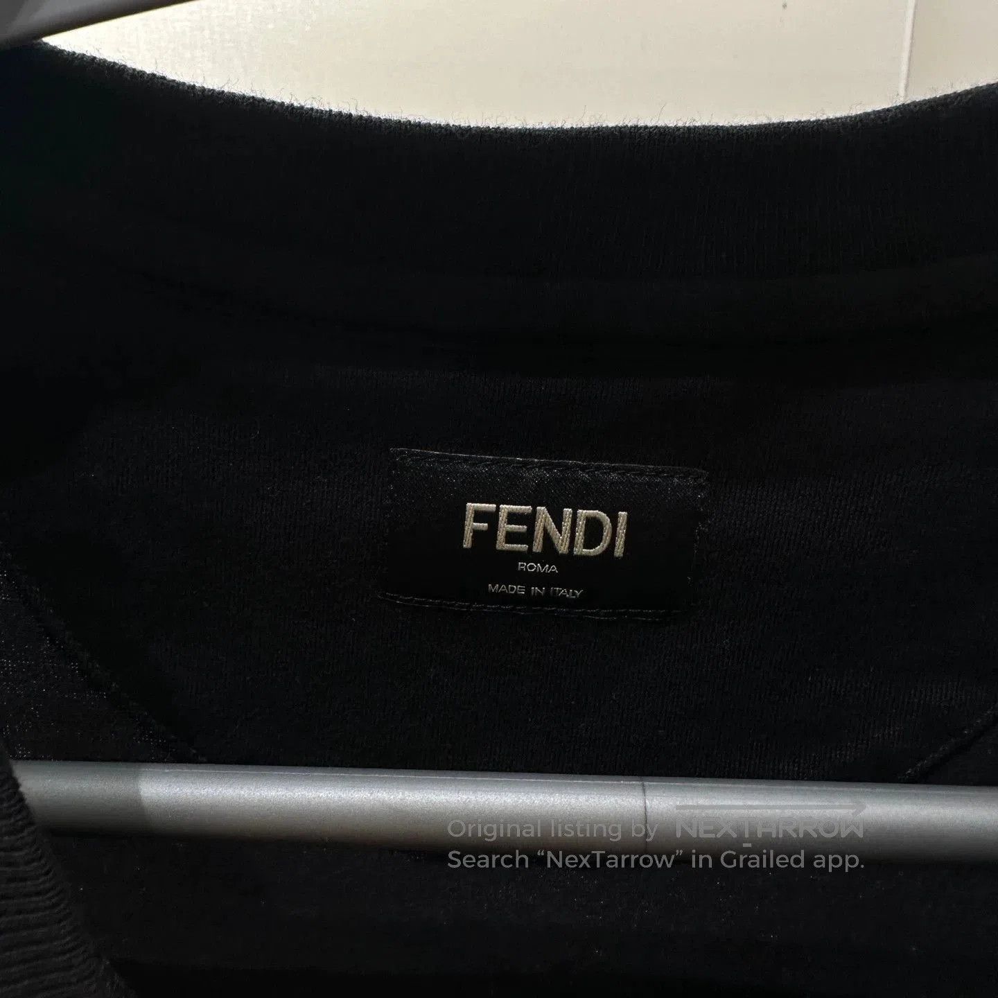 Fendi Black Graphic Short Sleeve T-Shirt. Size US L / EU 52-54 / 3 - 4 Thumbnail