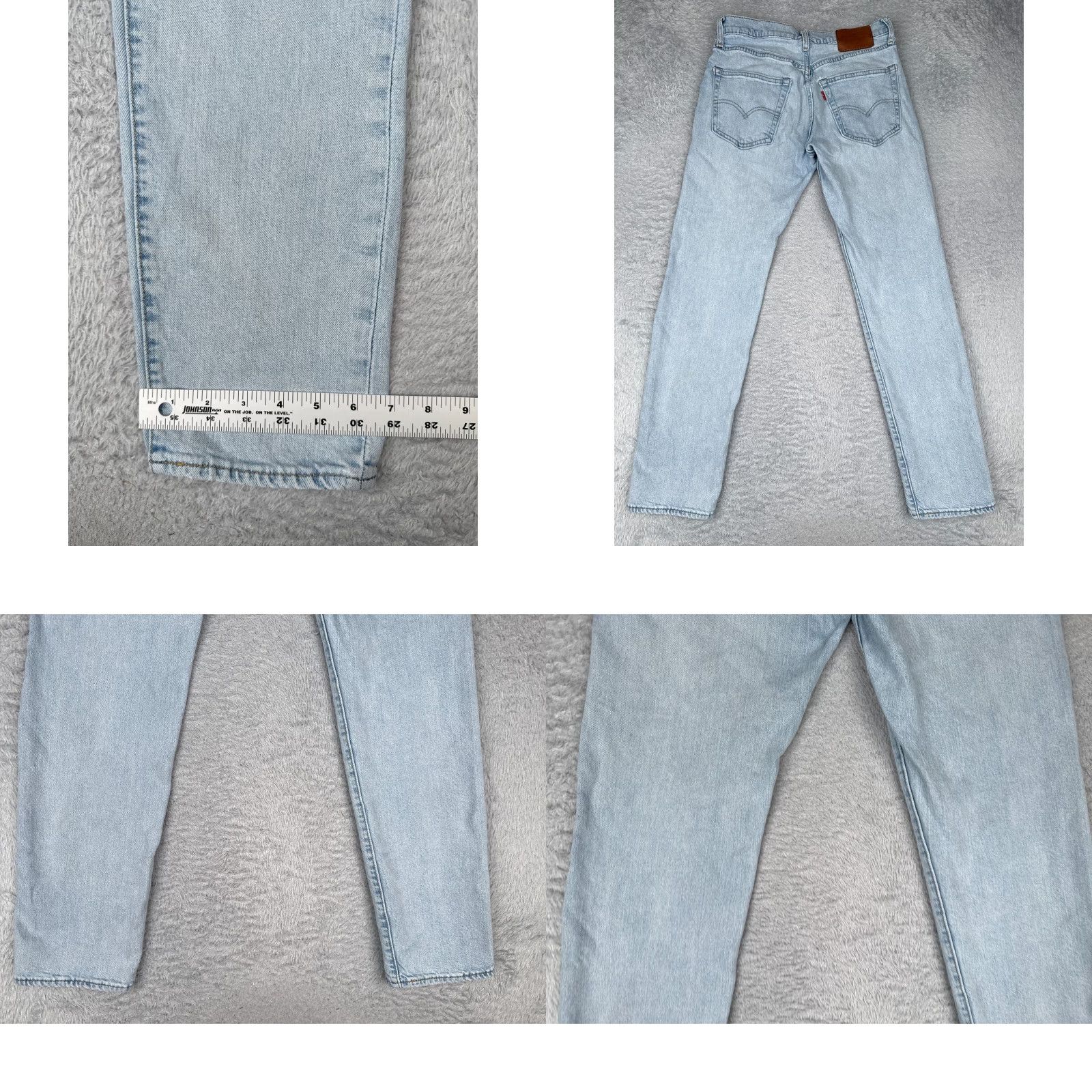 Levi's VINTAGE Levis 502 Jeans Adult 30x32 Blue Denim Straight Slim Medium Cotton Blend 5-Pocket Design Men Mens Jeans Size US 30 / EU 46 - 10 Thumbnail