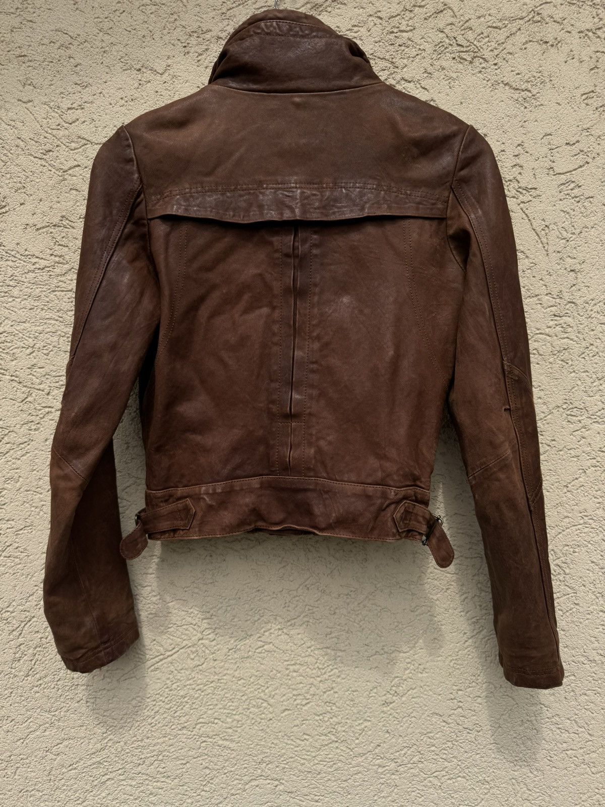 Yohji Yamamoto Vintage 90s Cropped Soft Real Leather Jacket Size US S / EU 44-46 / 1 - 3 Thumbnail