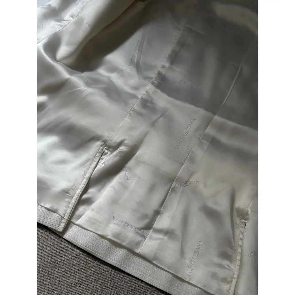 Dolce & Gabbana Dolce & Gabbana Vintage Cream Elegant Fitted Blazer EU 40 Size S / US 4 / IT 40 - 7 Thumbnail