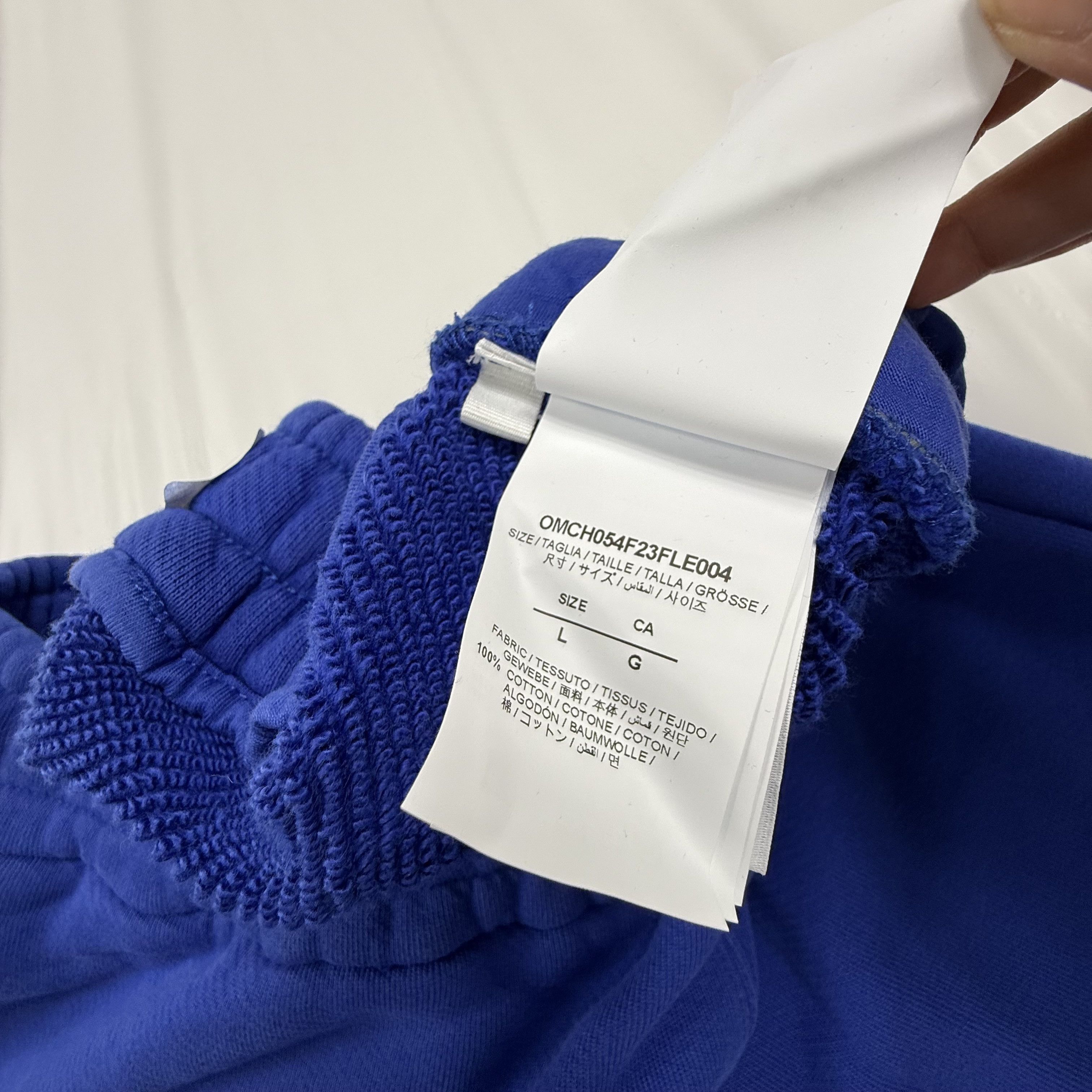 Off-White Off-White Royal Blue Diagonal Stripe Sweatpants Mens Large Size US 32 / EU 48 - 8 Thumbnail