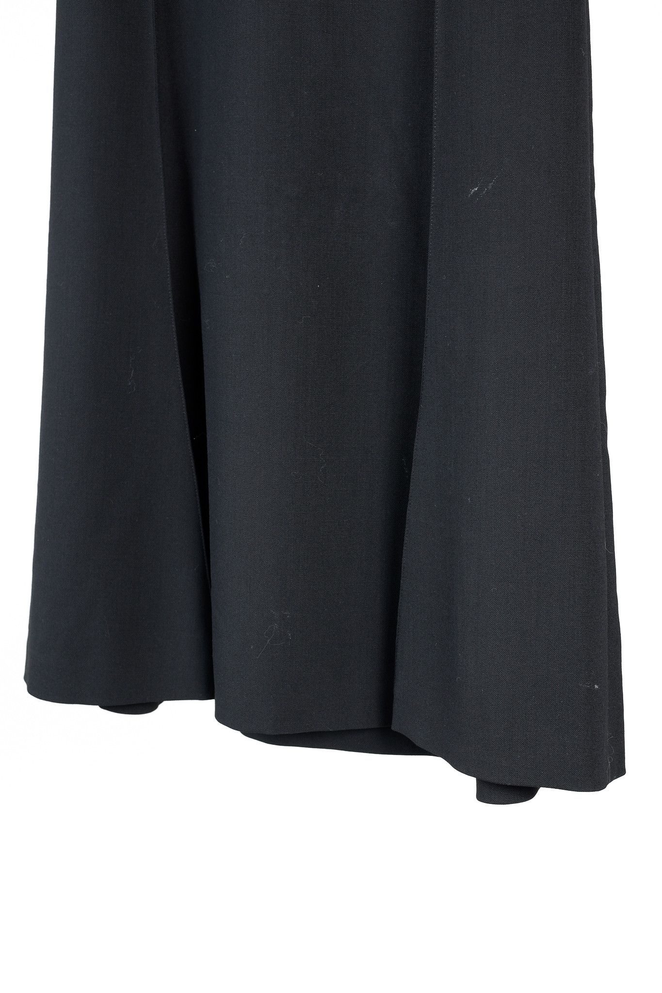 Chloe Chloe 2018 Wool Pleated Front Yoke Black Skirt Size 25" / US 0 / IT 36 - 5 Thumbnail