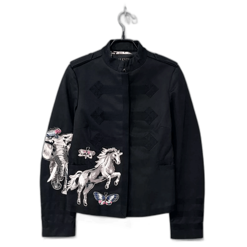 Valentino Valentino Animal Print Jacket Outerwear Size US S / EU 44-46 / 1 - 1 Thumbnail