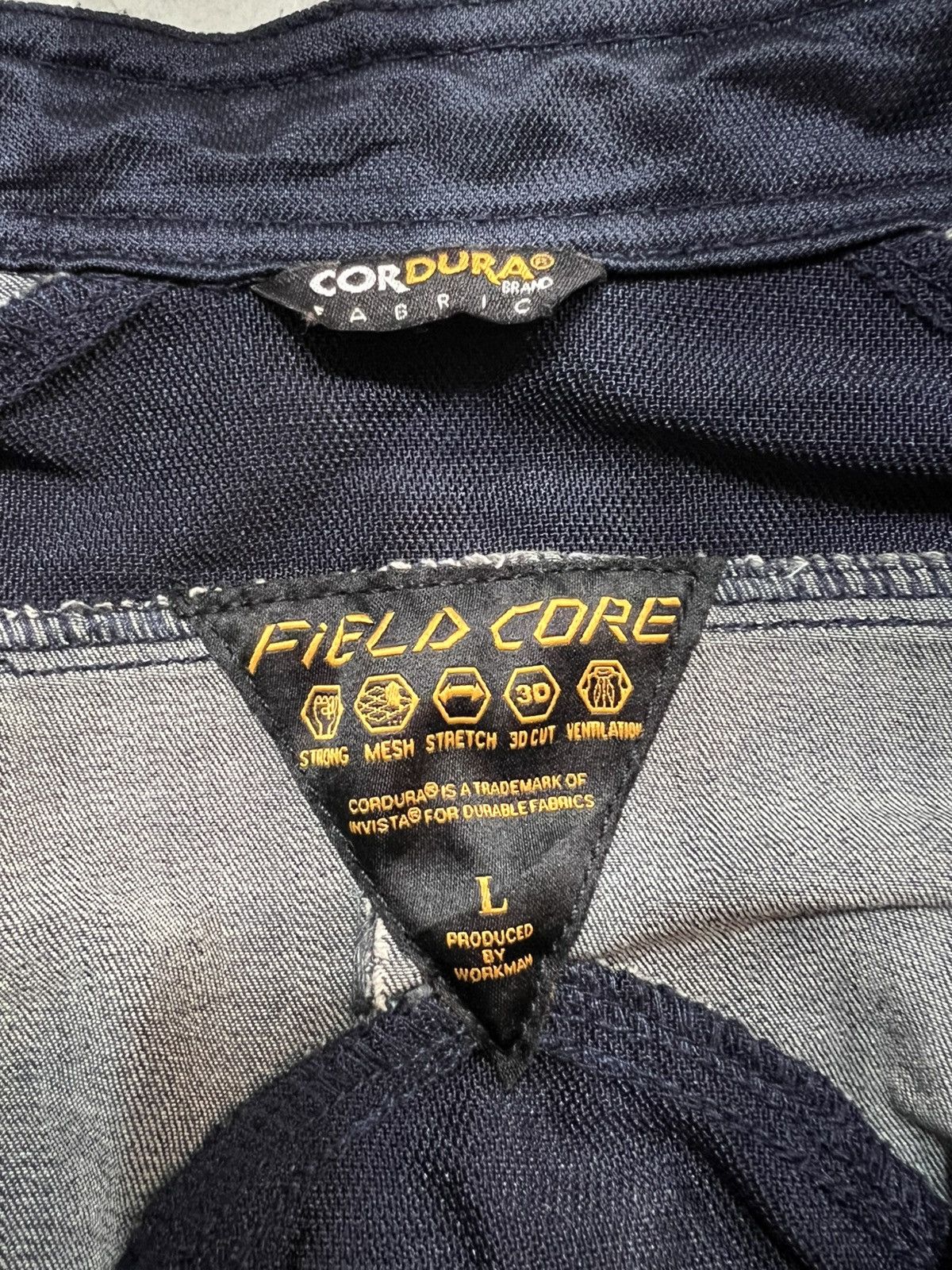 Vintage FIELD CORE CORDURA TACTICAL JACKET ZIPPER Size US L / EU 52-54 / 3 - 10 Thumbnail