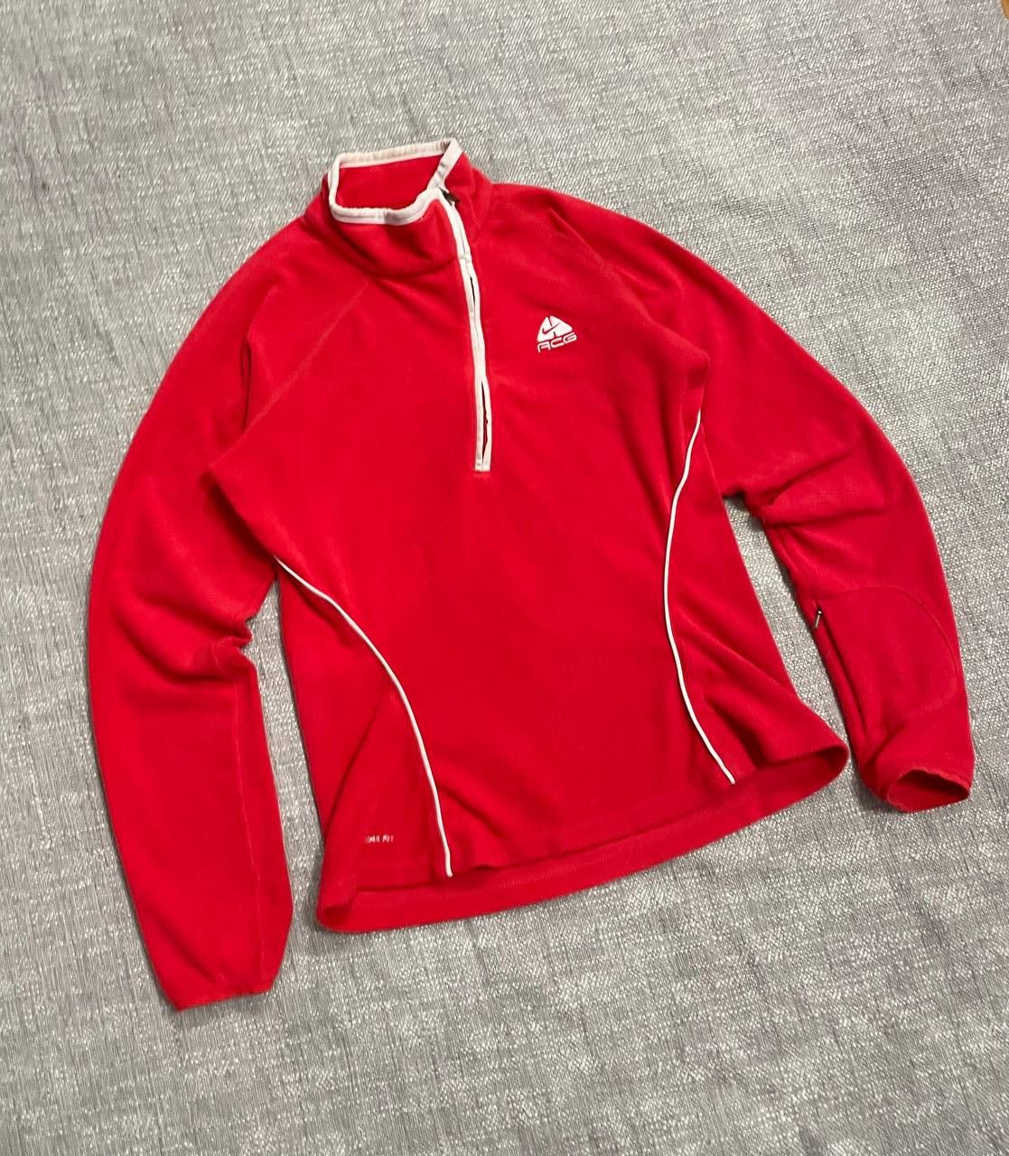 Nike Vintage Women Red Fleece Jacket Nike ACG Therma fit M size Size M / US 6-8 / IT 42-44 - 1 Thumbnail