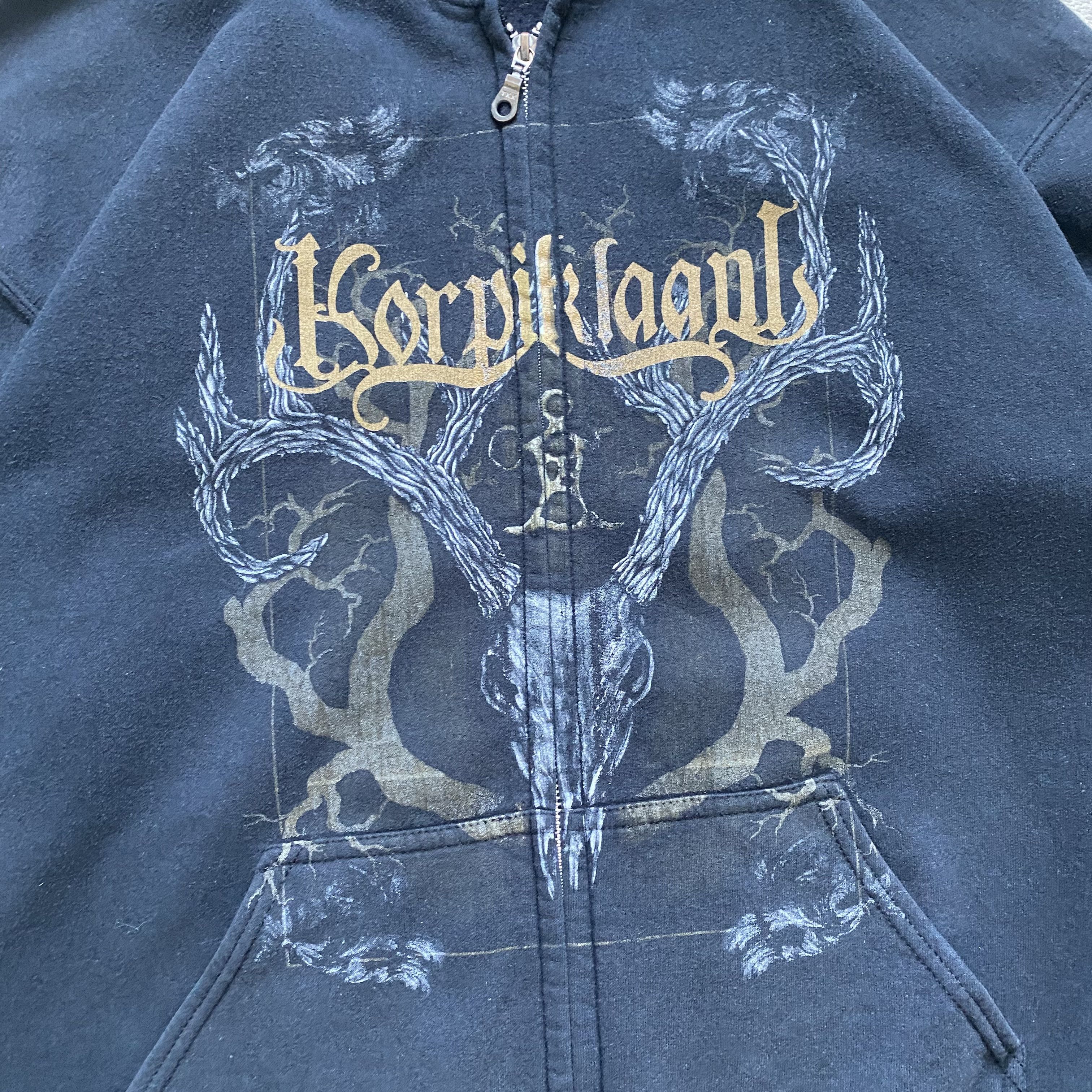 Band Tees 🎸 Vintage Korpiklaani rock band hoodie Heavymetall Y2K Size US M / EU 48-50 / 2 - 6 Thumbnail
