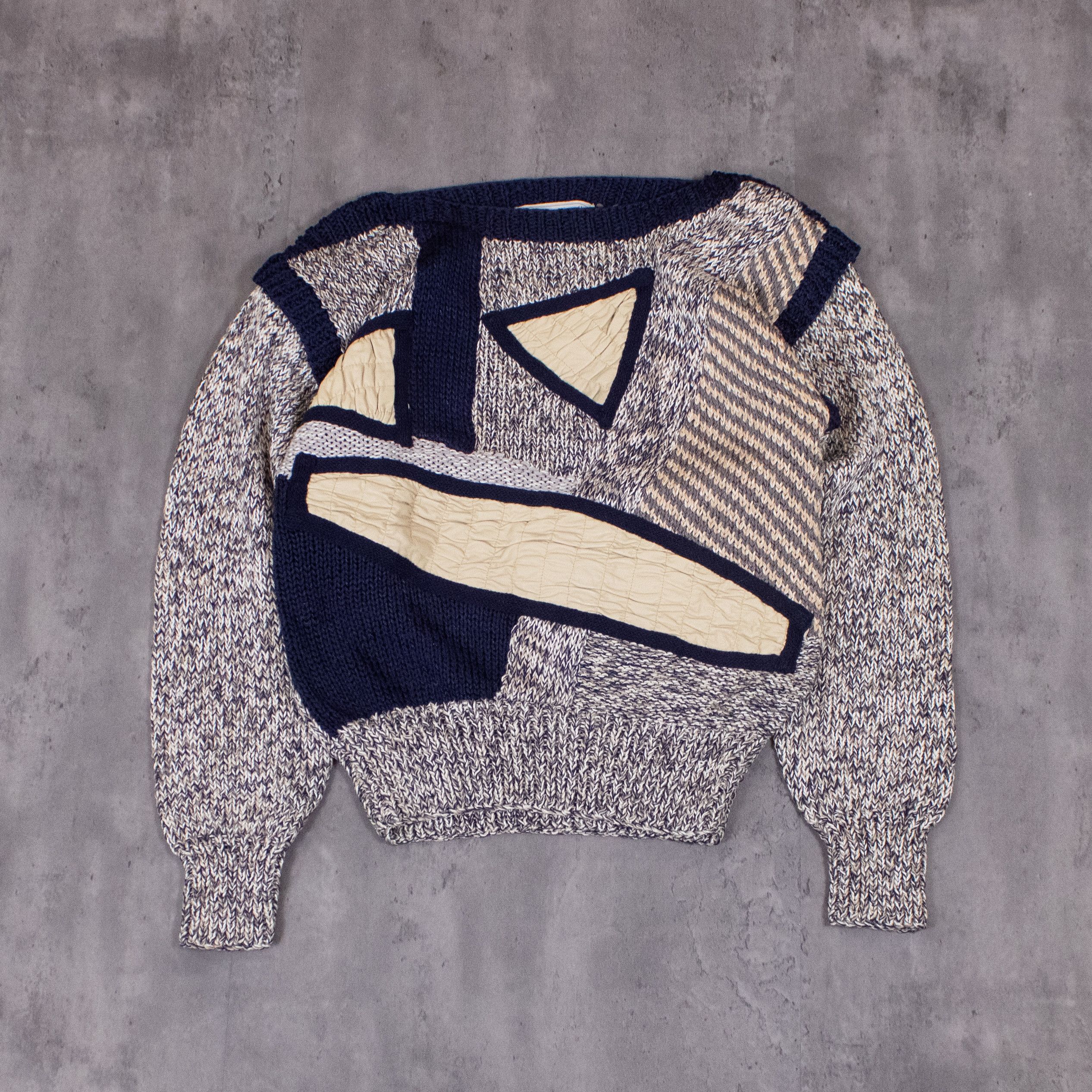 Vintage Vintage 1990's Nannel Pattern Knitted Crewneck Sweater Size US S / EU 44-46 / 1 - 3 Thumbnail