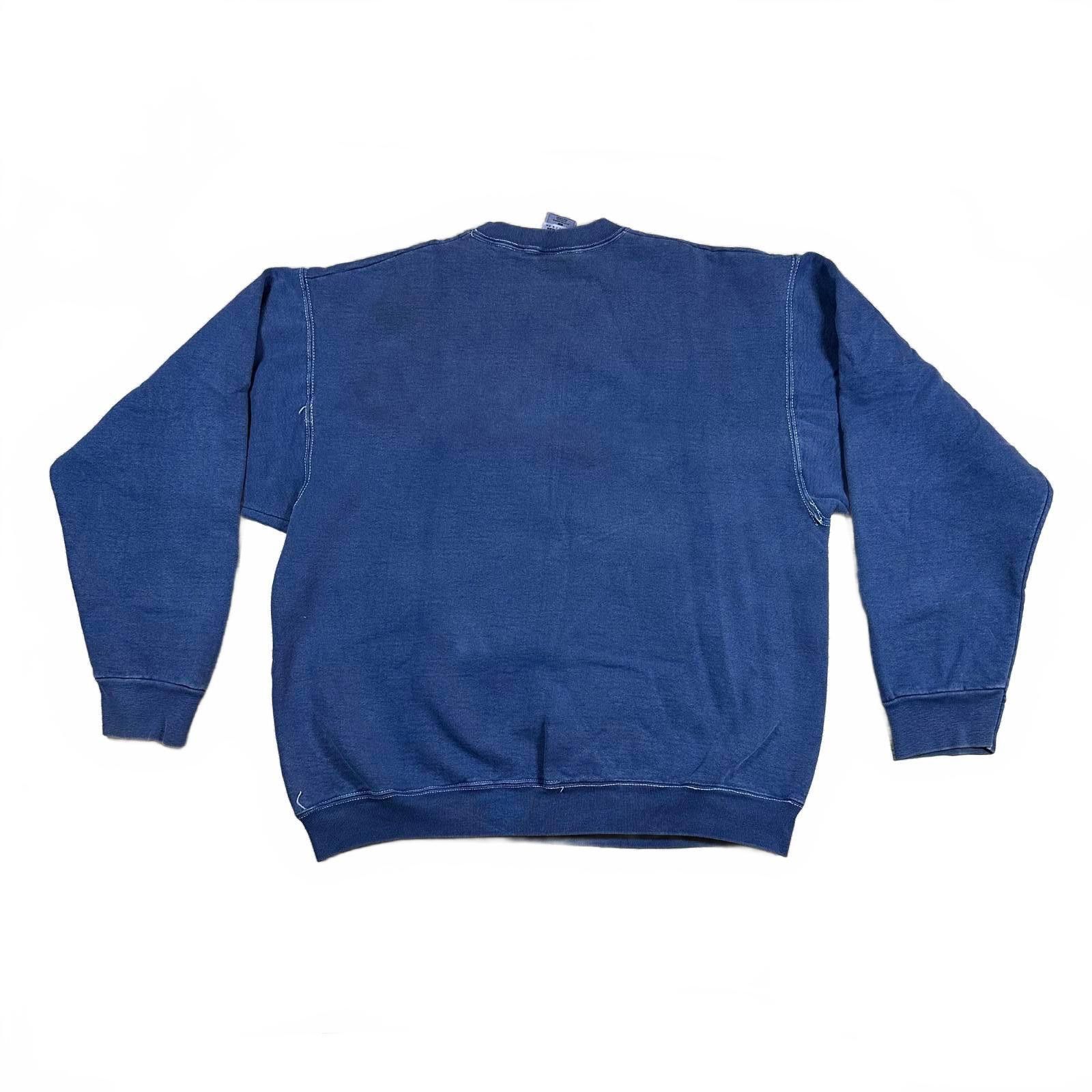 Fruit Of The Loom Fruit of the Loom Mens Sweatshirt L Blue Vintage 90s Size US L / EU 52-54 / 3 - 2 Thumbnail