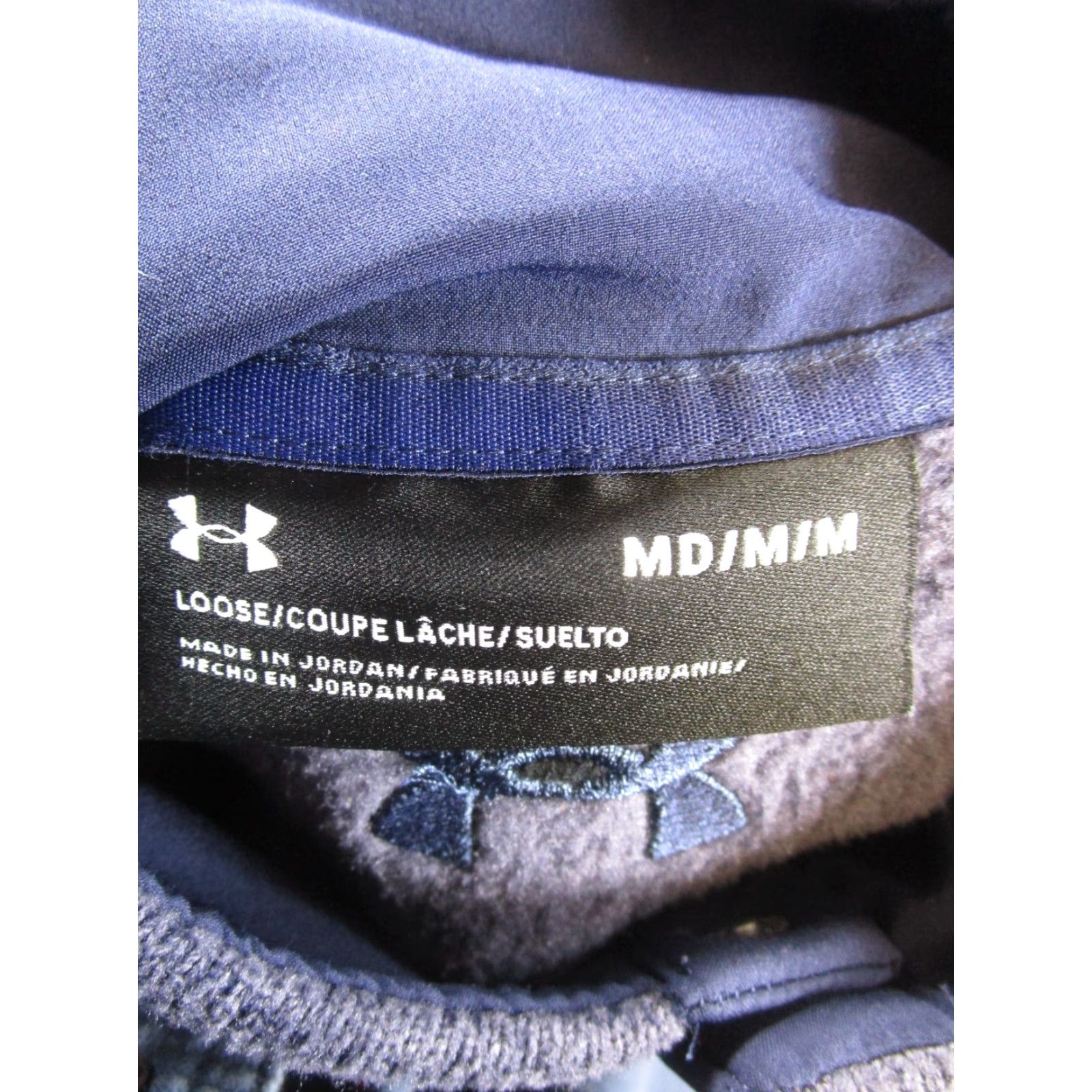 Under Armour Under Armour Jacket Mens Medium Blue Hiking Fleece Activewear Zip Stand-Up Collar Mens Size US M / EU 48-50 / 2 - 3 Thumbnail