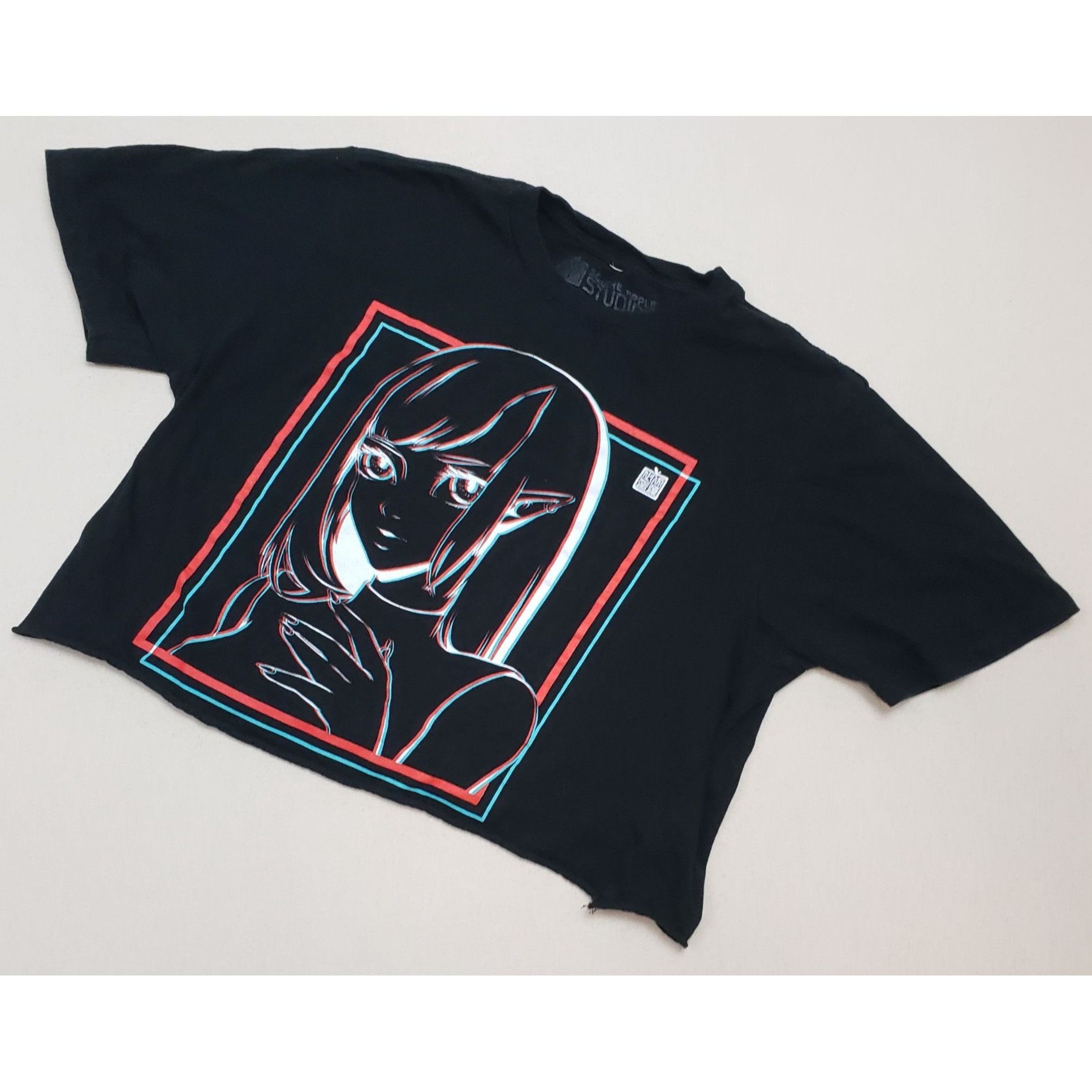 Hot Topic Hot Topic Anime Elf Girl Square Apple Studios Cropped Black Size M / US 6-8 / IT 42-44 - 1 Thumbnail