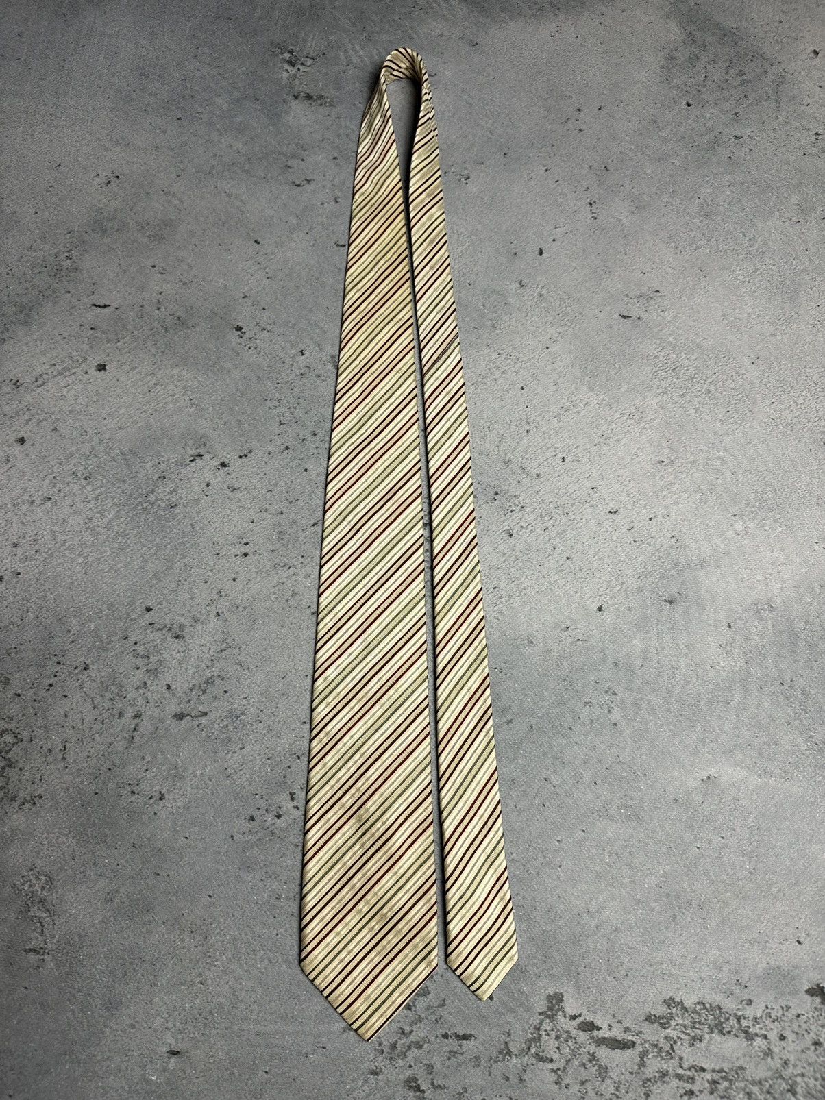 Brioni Stripped Brioni Stripe Tie Lux Brand Rare 00s Vintage Size ONE SIZE - 4 Thumbnail
