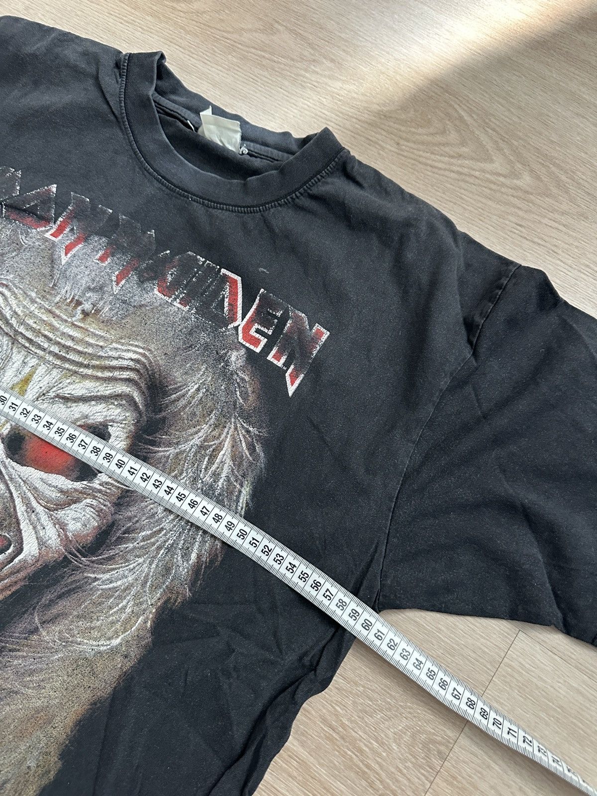 Iron Maiden Iron Maiden 1997 Middle Finger Vintage Printed Band T-Shirt Size US XL / EU 56 / 4 - 4 Thumbnail