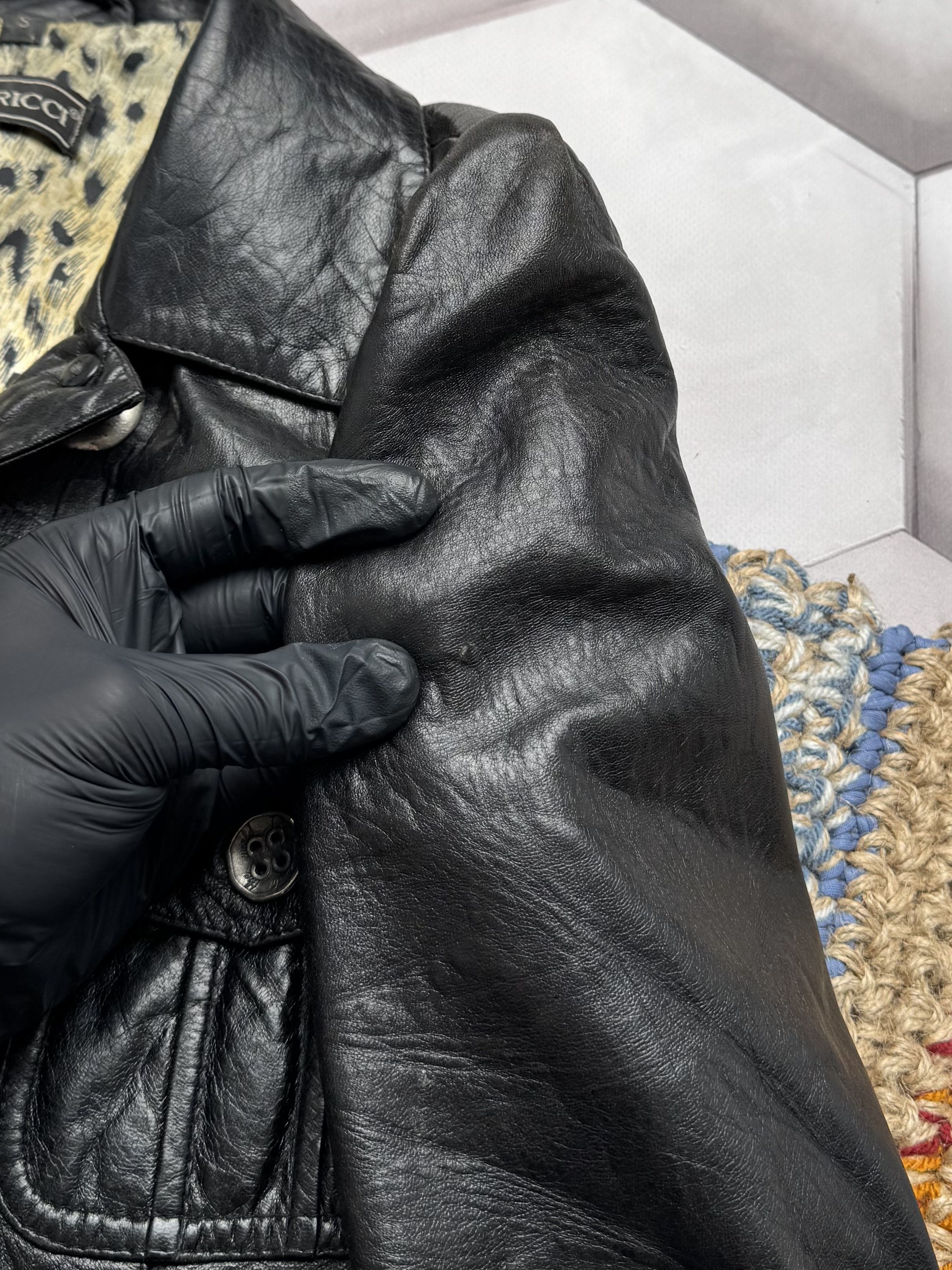 Vintage Vintage Leather Cropped Jacket (E4) Size S / US 4 / IT 40 - 3 Thumbnail