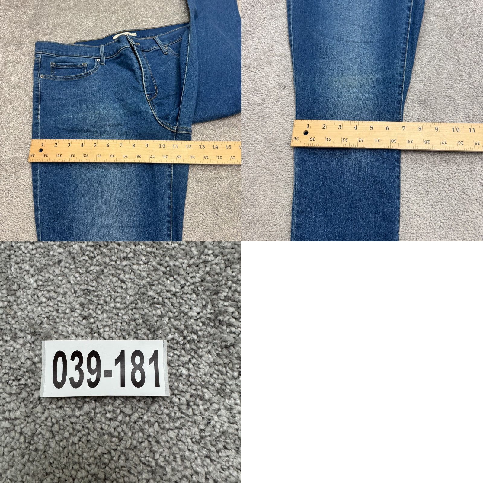 Levi's Levi's 311 Shaping Skinny Denim Jeans Womens 34x32 Blue Mid Rise Stretch NWOT Size 24" / US 00 / IT 34 - 10 Thumbnail