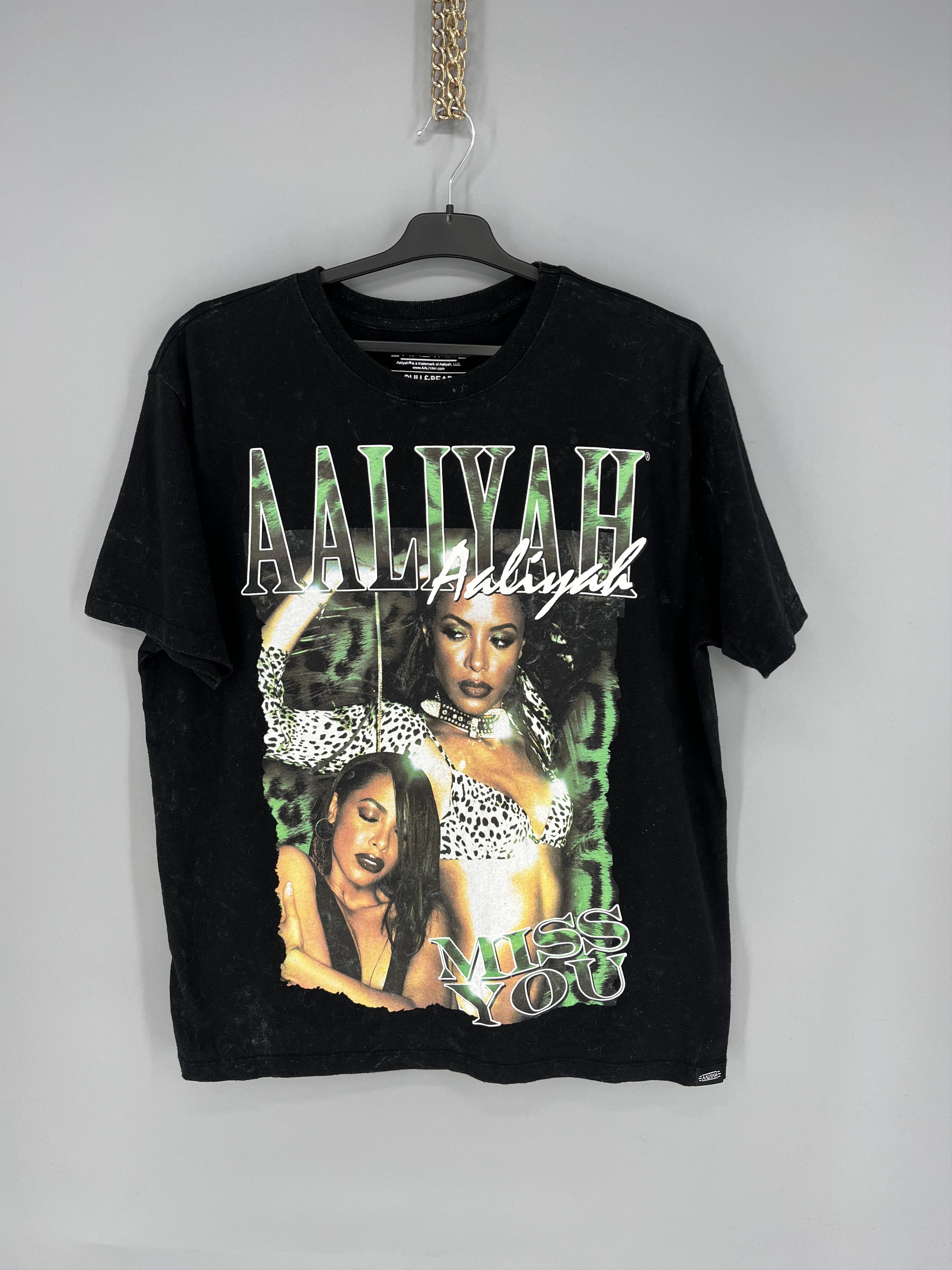 Rap Tees Vintage Aaliyah Graphic Big Logo Girl Rap band tee Size US L / EU 52-54 / 3 - 1 Thumbnail