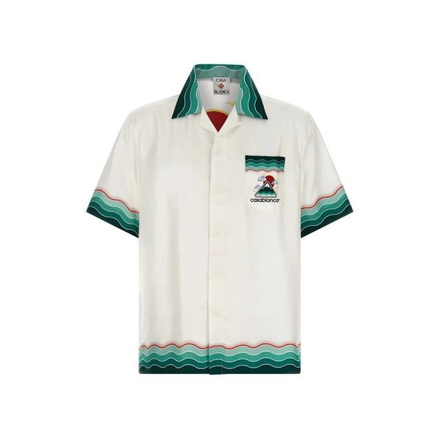 CASABLANCA Multicolor Silk Shirt New (Men's size:m;)