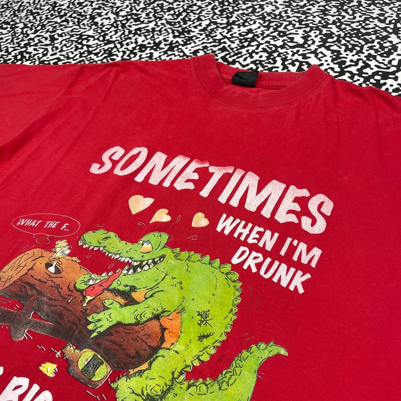 Vintage Vintage Y2K Humor When Im Drunk I Make Mistakes Sex T-shirt Size US L / EU 52-54 / 3 - 7 Thumbnail