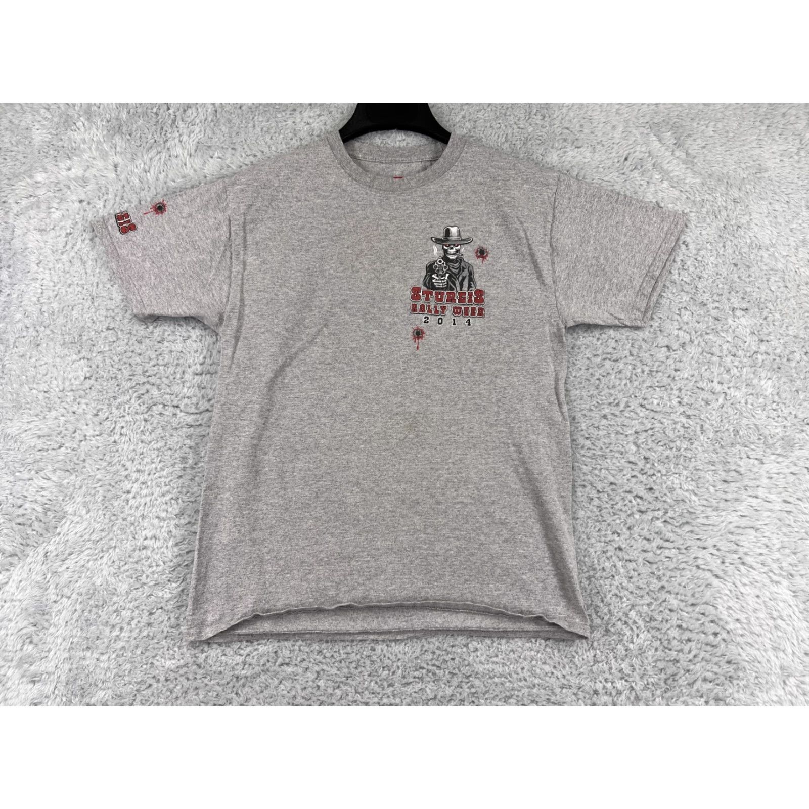 Vintage Sturgis Shirt Womens Medium Gray Black Hills Rally 2014 74th Cotton Blend Logo Tee American Motorcycle Womens M Gray 2014 Rally Size M / US 6-8 / IT 42-44 - 2 Thumbnail