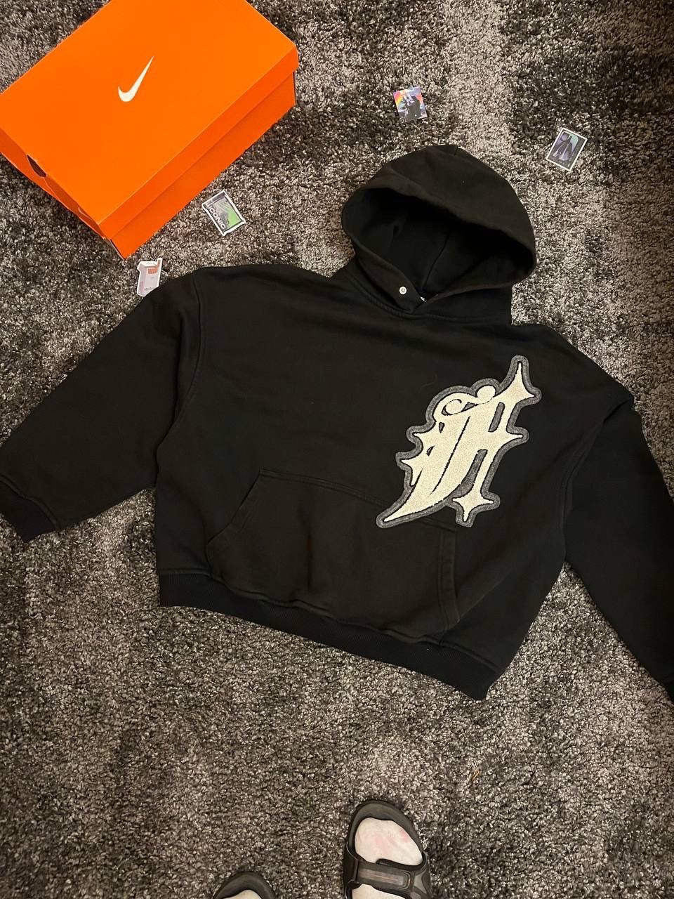 image of Archival Clothing x Favela Hoodie in Black, Men's (Size Medium)