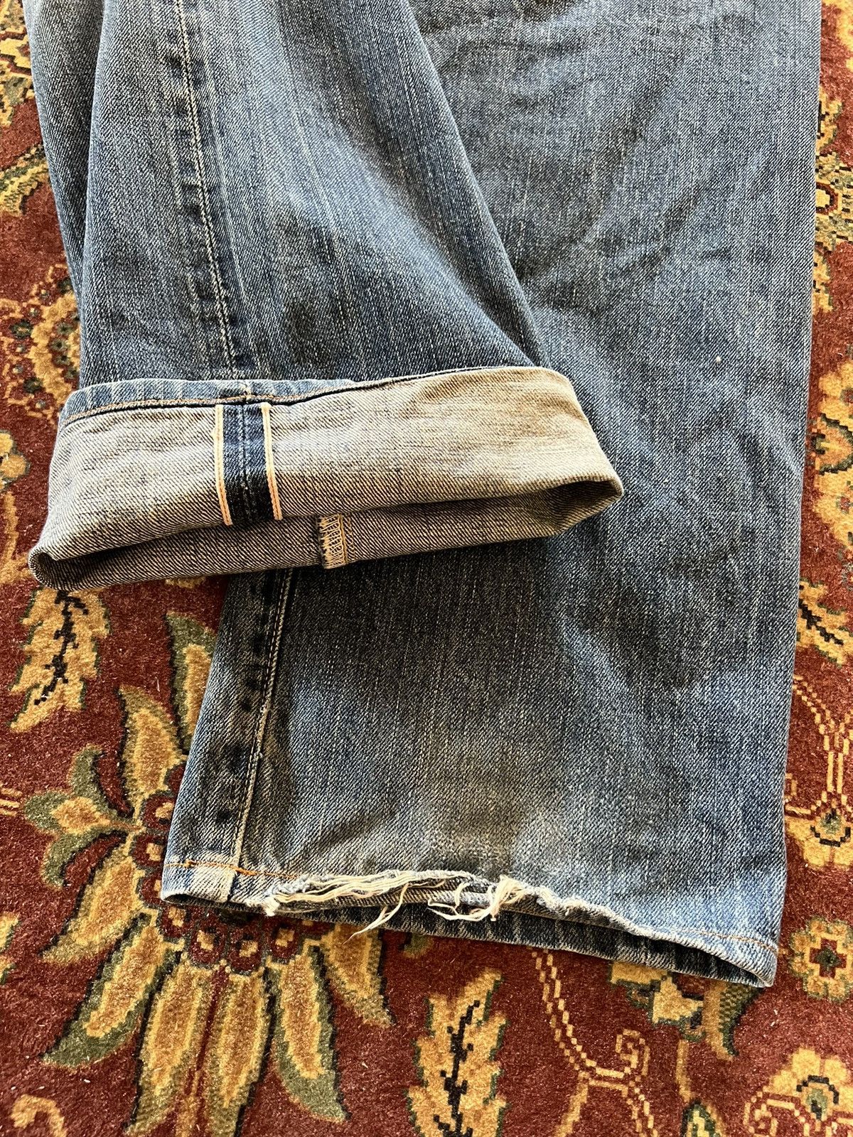 Levi's × Levi's Vintage Clothing VINTAGE LEVIS 503B BIG E SELVEDGE DISTRESSED JEANS Size US 32 / EU 48 - 11 Thumbnail