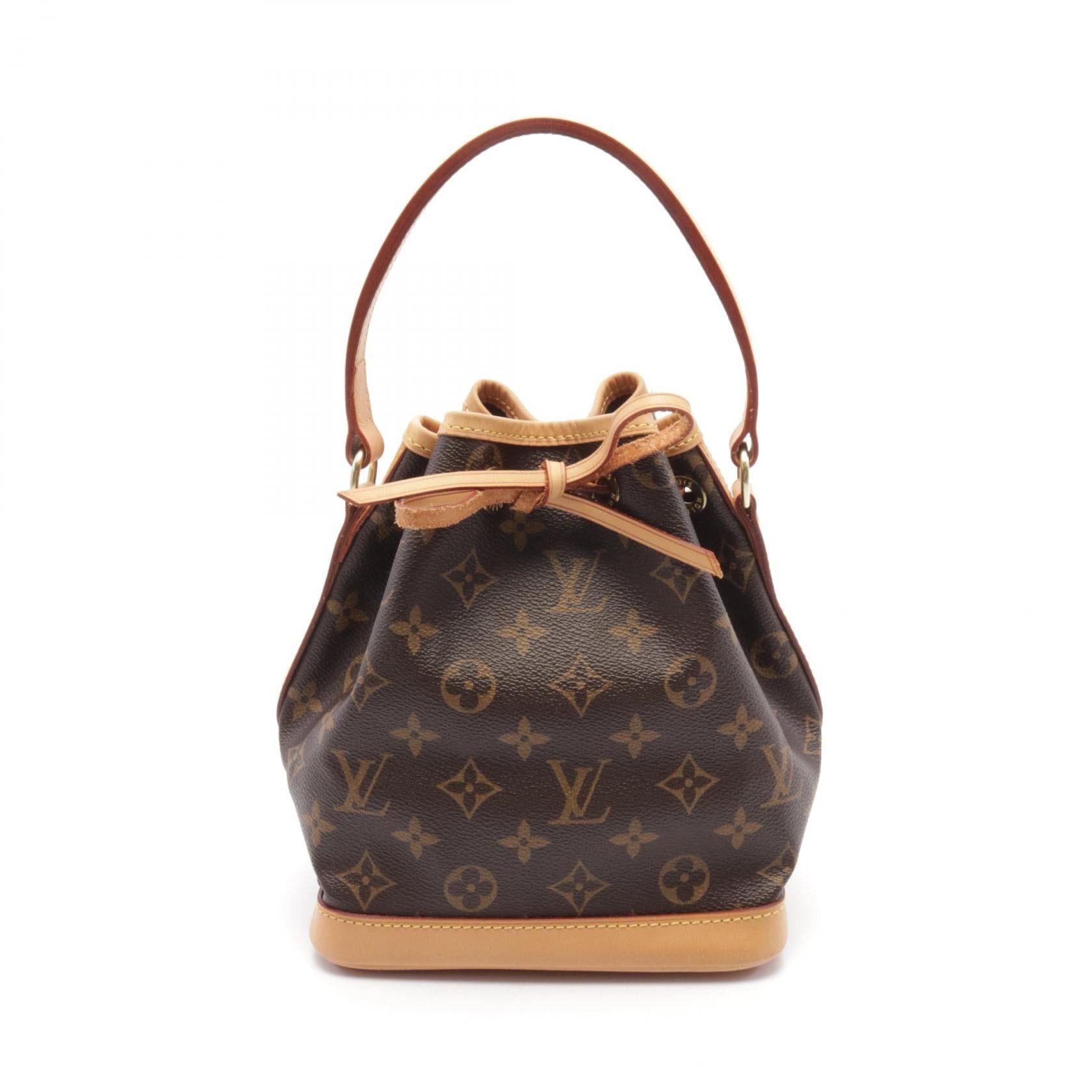 Louis Vuitton Louis Vuitton Mininoe Monogram Handbag Leather Brown Size ONE SIZE - 1 Thumbnail