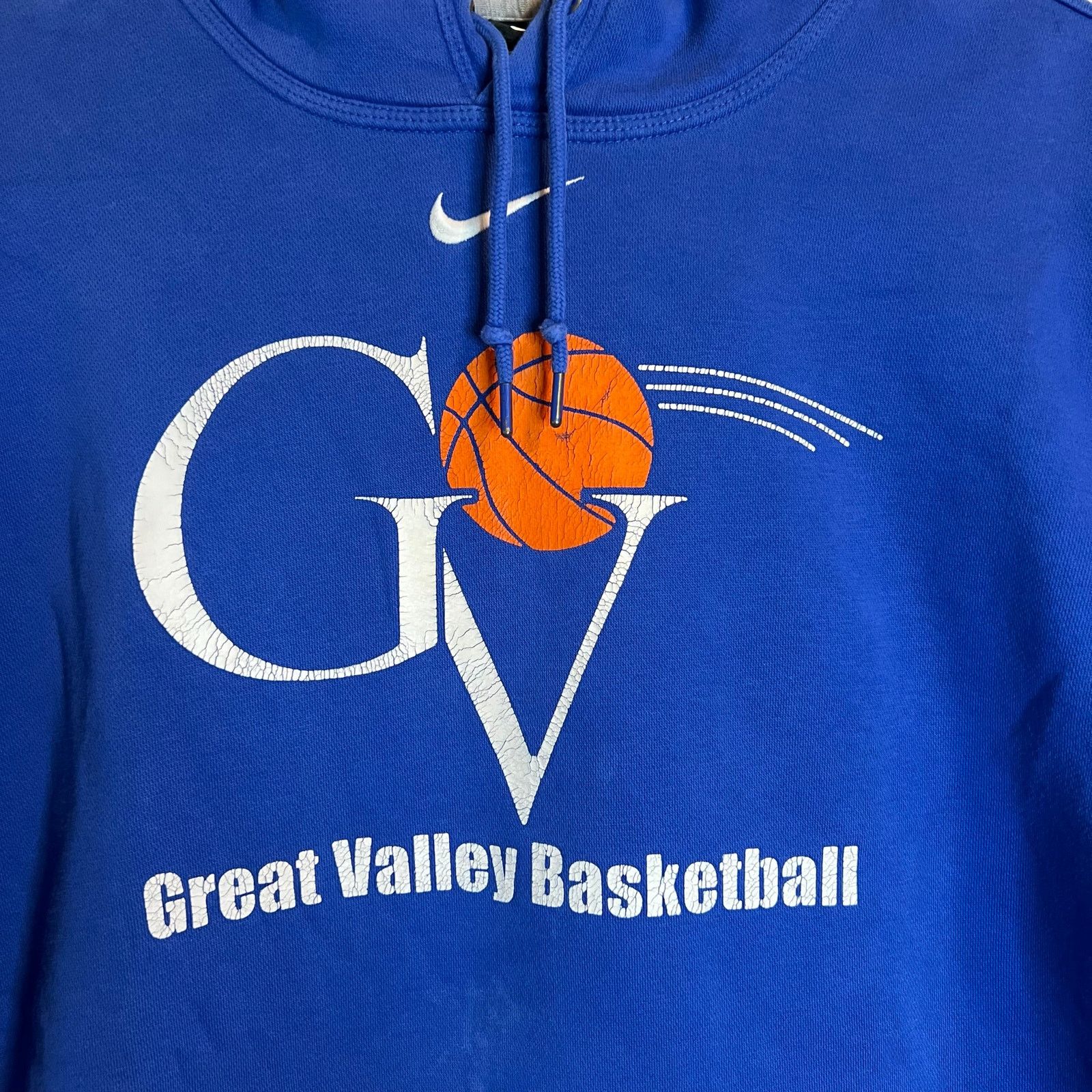 Nike Vintage Nike Center Swoosh Basketball Blue Hoodie Men’s Sz M Size US M / EU 48-50 / 2 - 3 Thumbnail