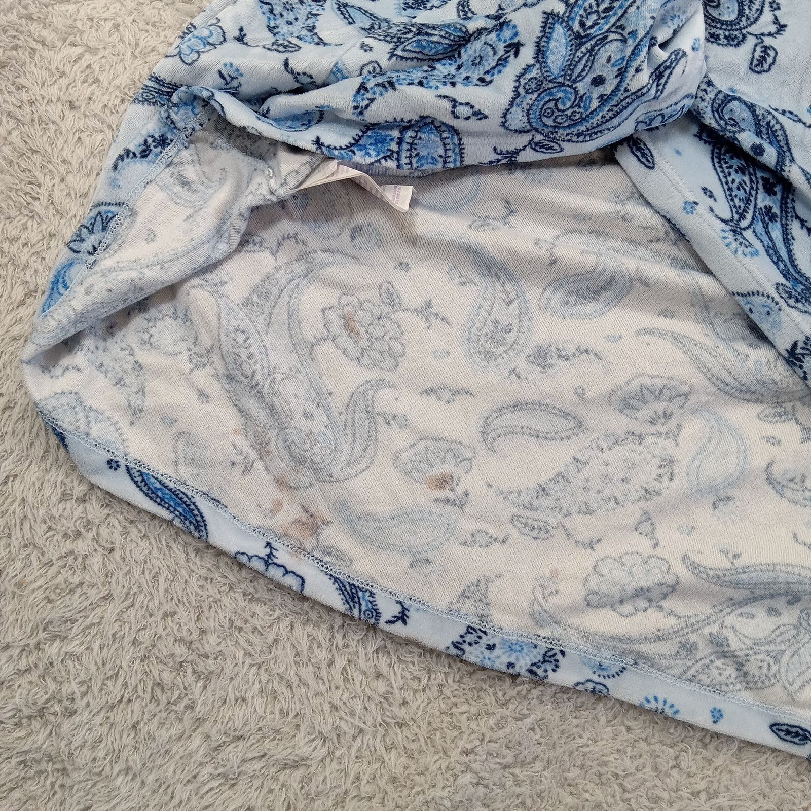 & Other Stories Secret Treasures Nightdress M Women Long Sleeve Blue Paisley Size XXL / US 16-18 / IT 52-54 - 3 Thumbnail