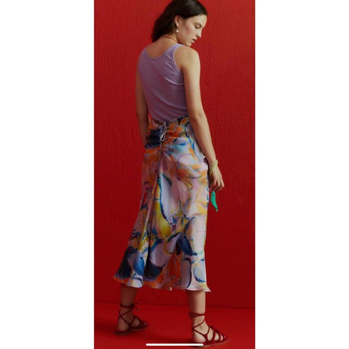 Bui by Barbara Bui BEATRICE .B longuette printed skirt in cupro