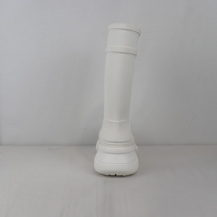 Balenciaga × Crocs o1rshd1 Rubber Croc Boots in White Size US 6 / IT 36 - 4 Thumbnail