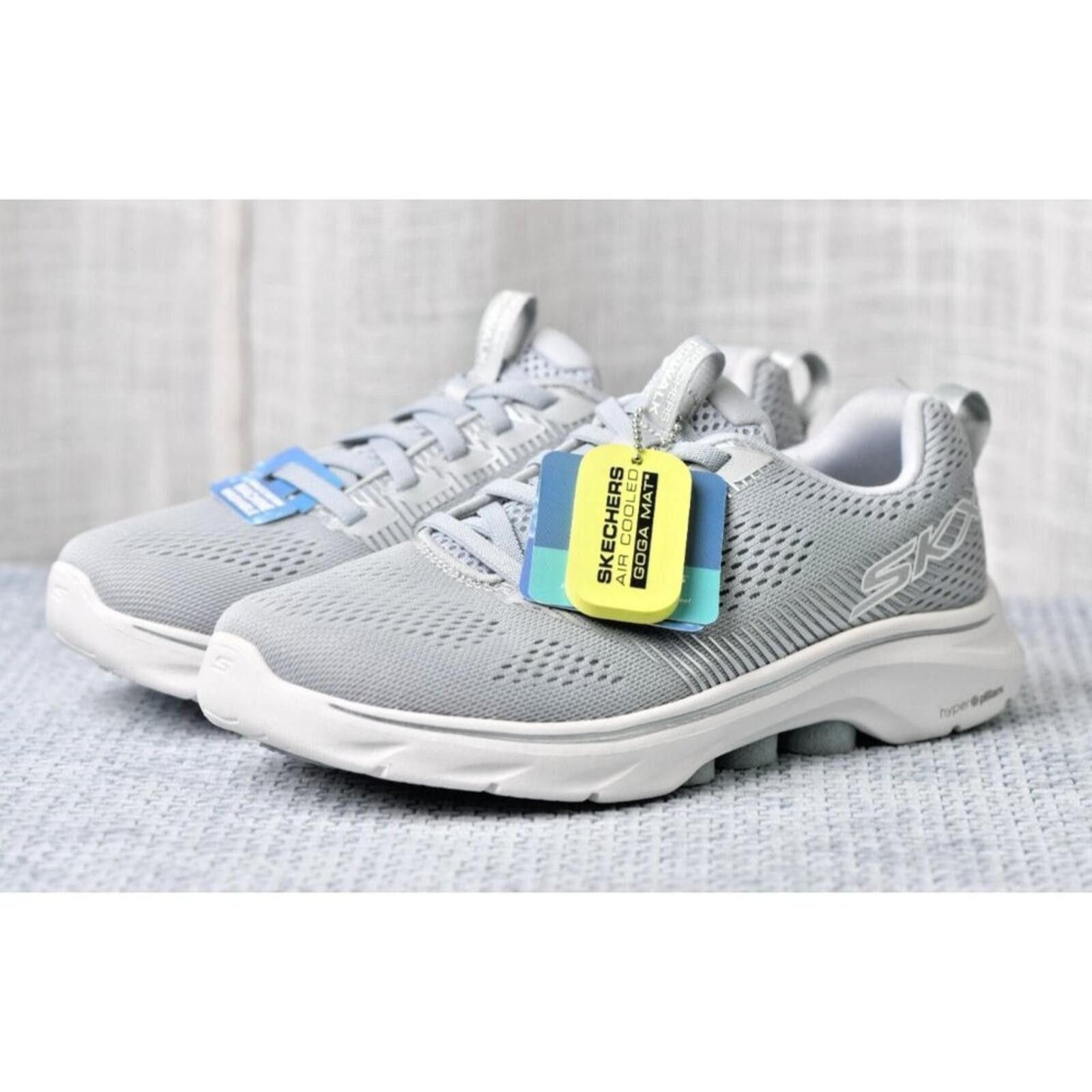 SKECHERS Skechers Grey Go Walk 7 Hailey Trainers | 125251 Size US 5.5 / IT 35.5 - 5 Thumbnail