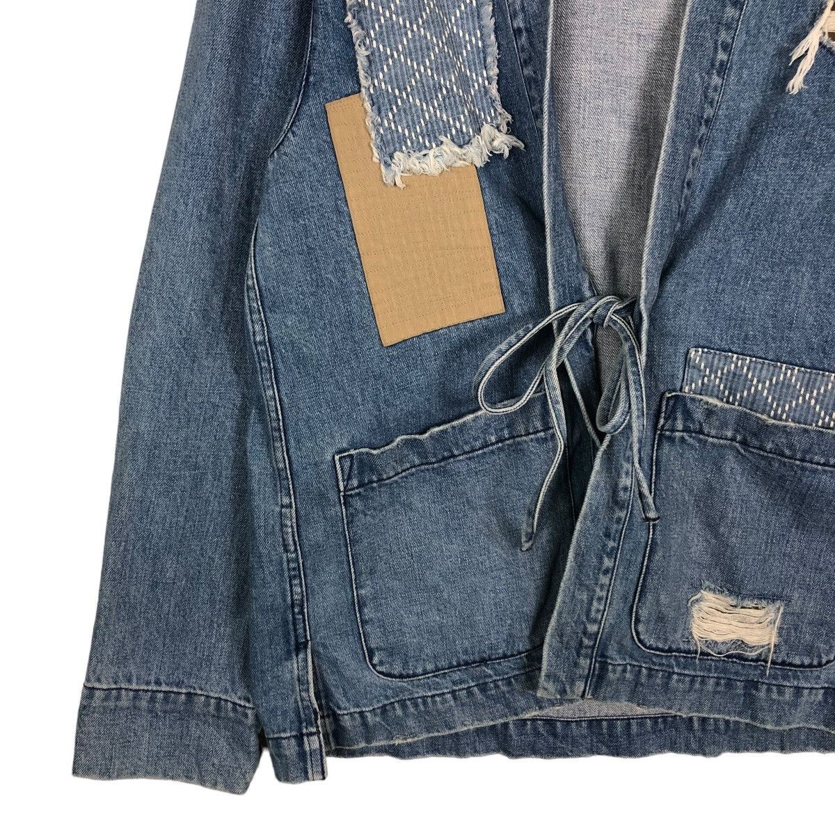 Japanese Brand 🔥VINTAGE KIMONO DENIM JAPAN TRADITIONAL PATCH WORK DESIGN Size US S / EU 44-46 / 1 - 4 Thumbnail