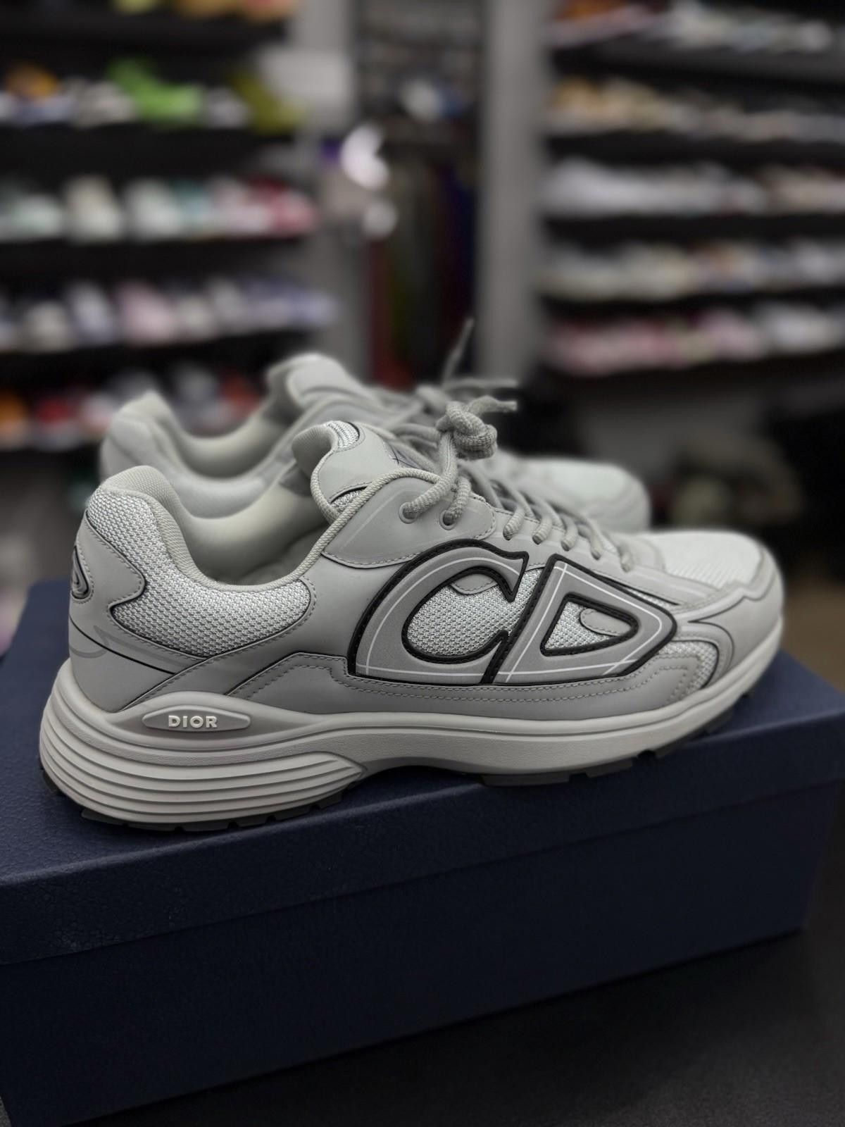 Dior Size 46EU / 13US - Dior B30 Grey Sneakers Retail $1200 Size US 13 / EU 46 - 3 Thumbnail