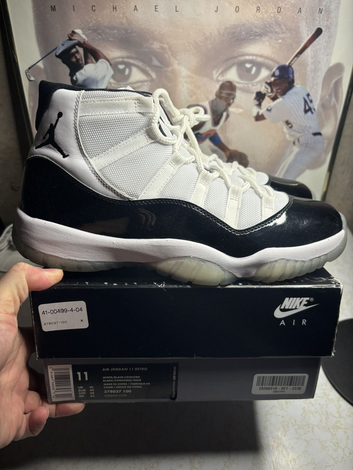 Jordan Brand Jordan Retro 11 ‘Concord’ Size US 11 / EU 44 - 1 Thumbnail