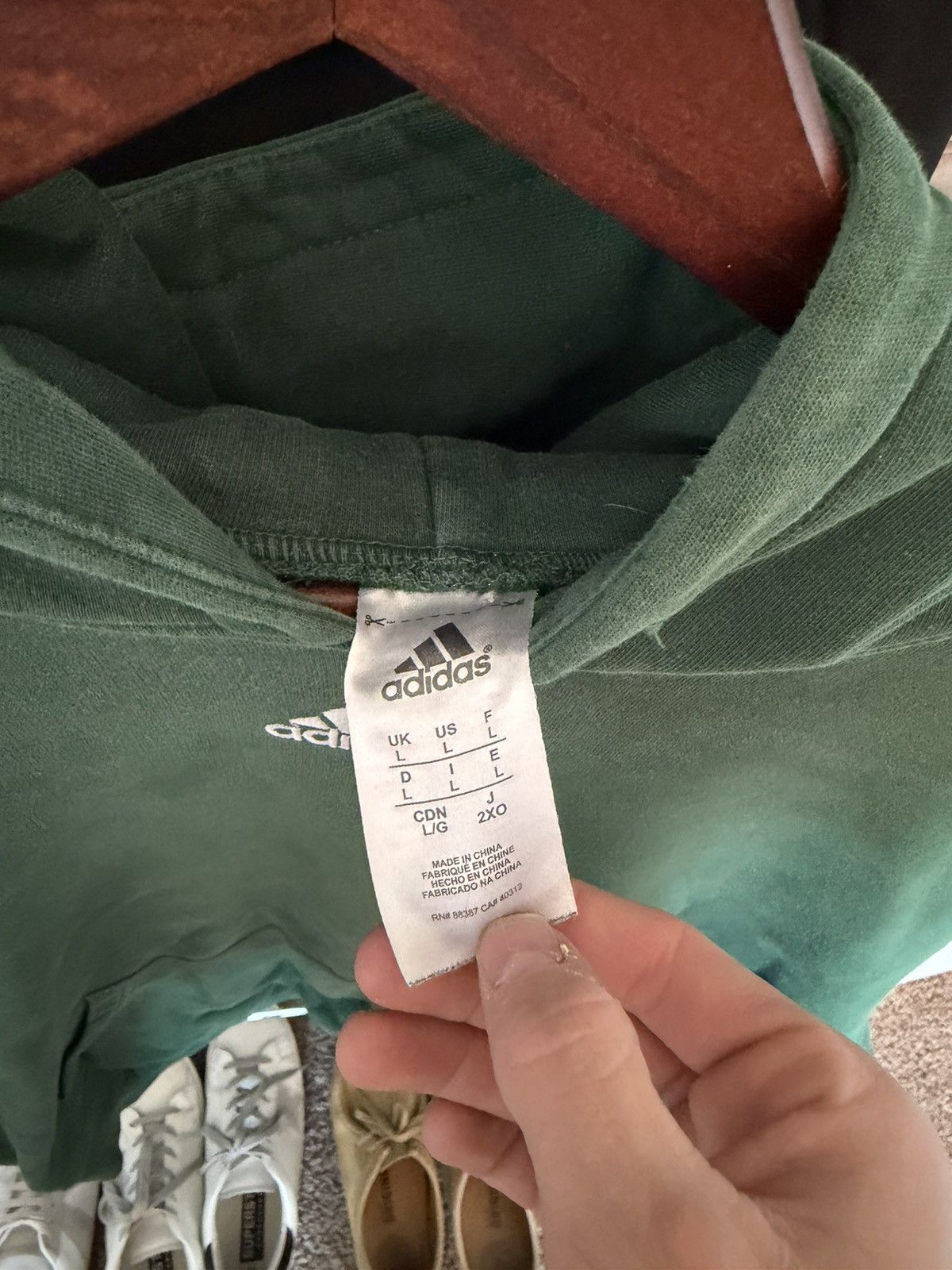 Adidas Vintage adidas hoodie Size US XL / EU 56 / 4 - 3 Thumbnail