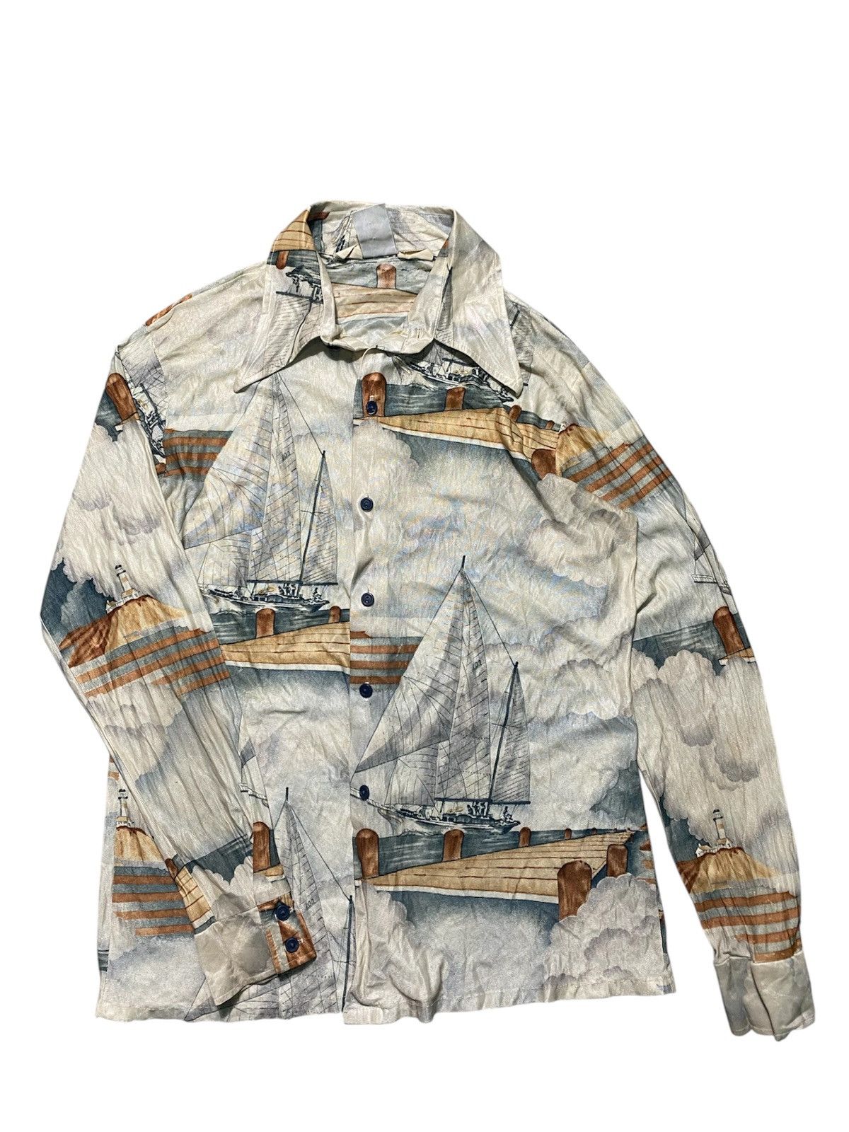 Kennington Ltd. Vintage 70's Kennington Print Shirt Size US M / EU 48-50 / 2 - 1 Thumbnail