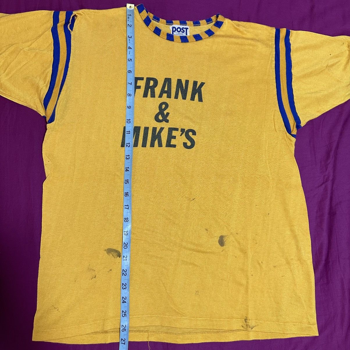 Vintage True Vintage T Shirt 1930s 1940s 1950s Adult Large Post Size US L / EU 52-54 / 3 - 6 Thumbnail