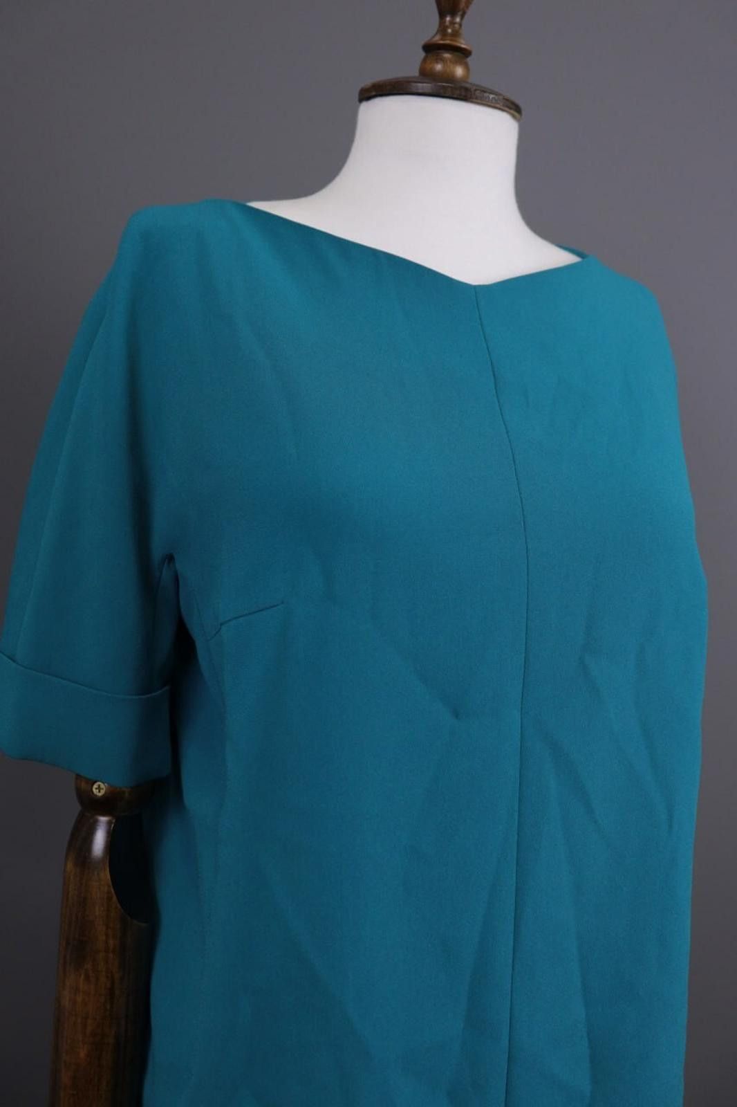 Escada Escada Vintage Blue Designer Party Blouse Shirt Size 38 Size M / US 6-8 / IT 42-44 - 5 Thumbnail