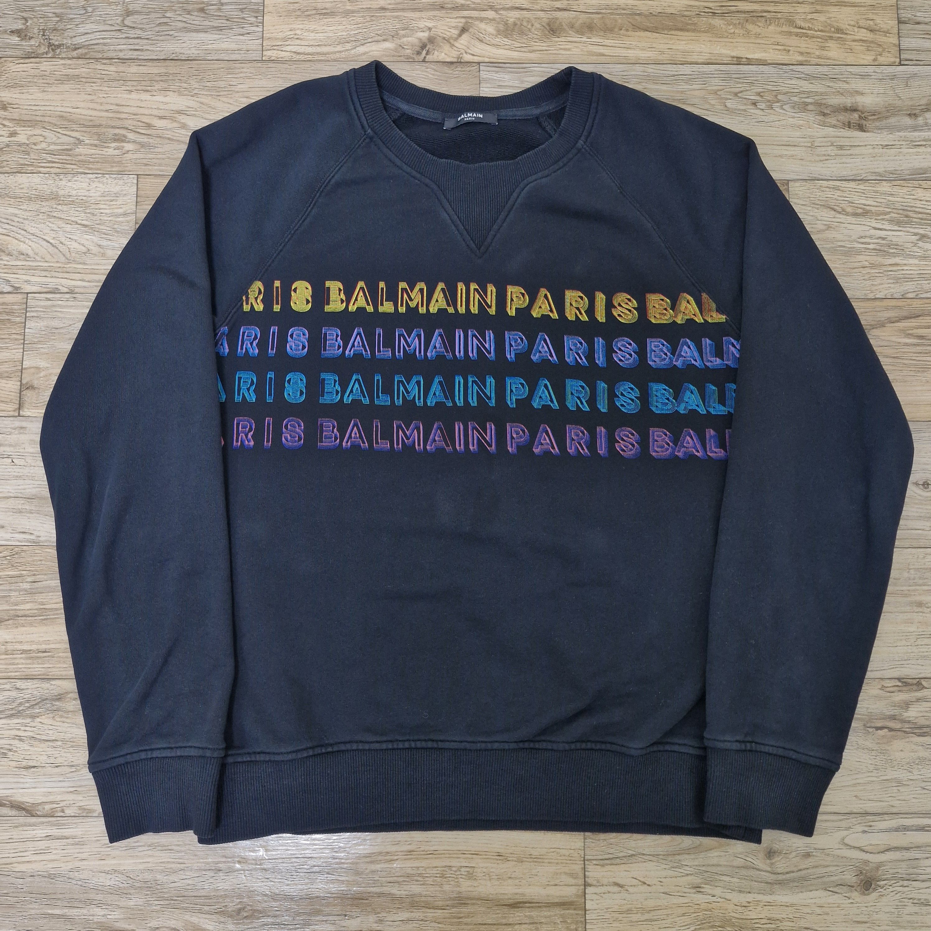 Balmain BALMAIN Crewneck Logo Sweatshirt Size US L / EU 52-54 / 3 - 2 Thumbnail