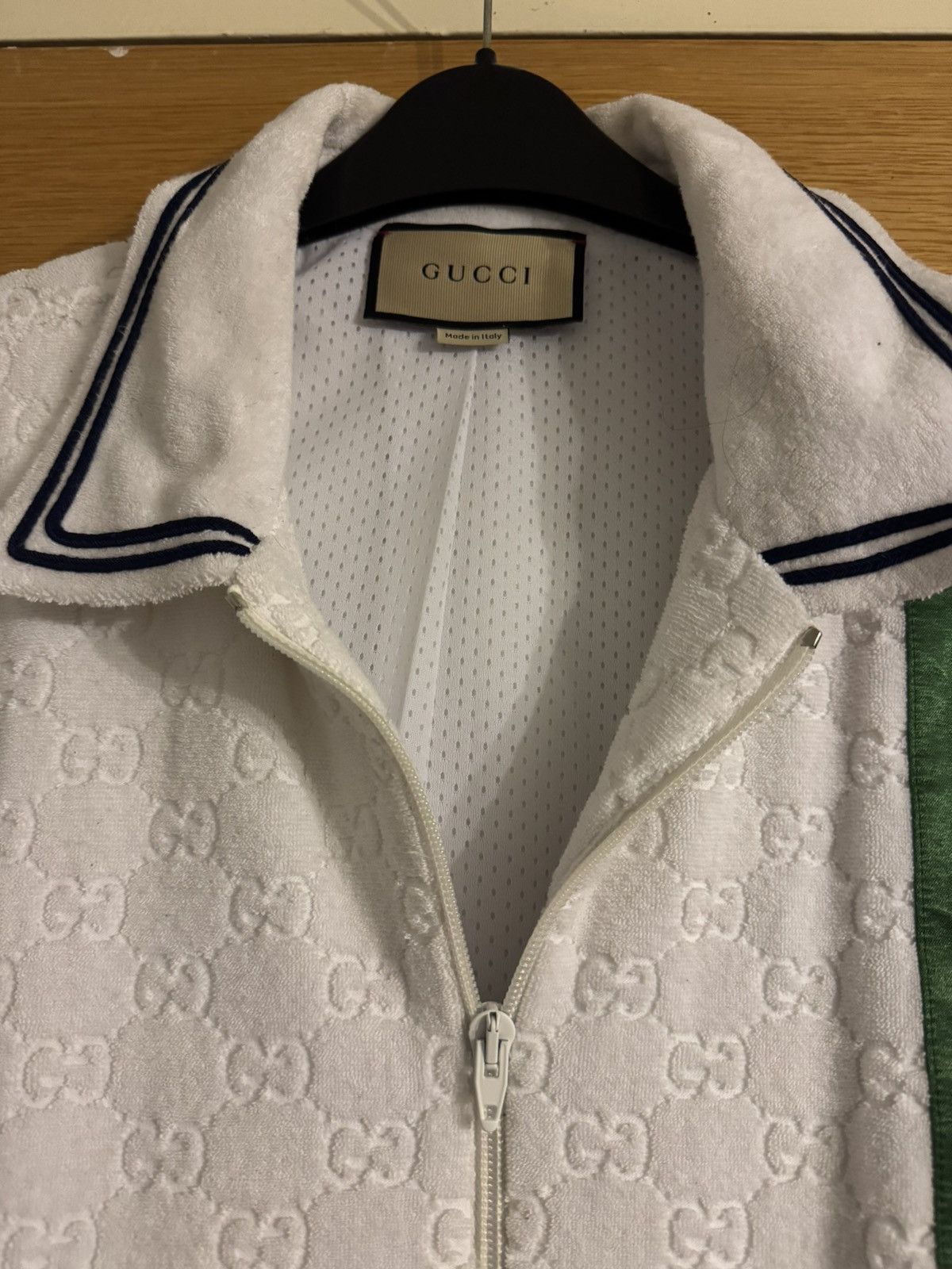 Gucci Gucci gg monogram zip up polo Size US XL / EU 56 / 4 - 4 Thumbnail