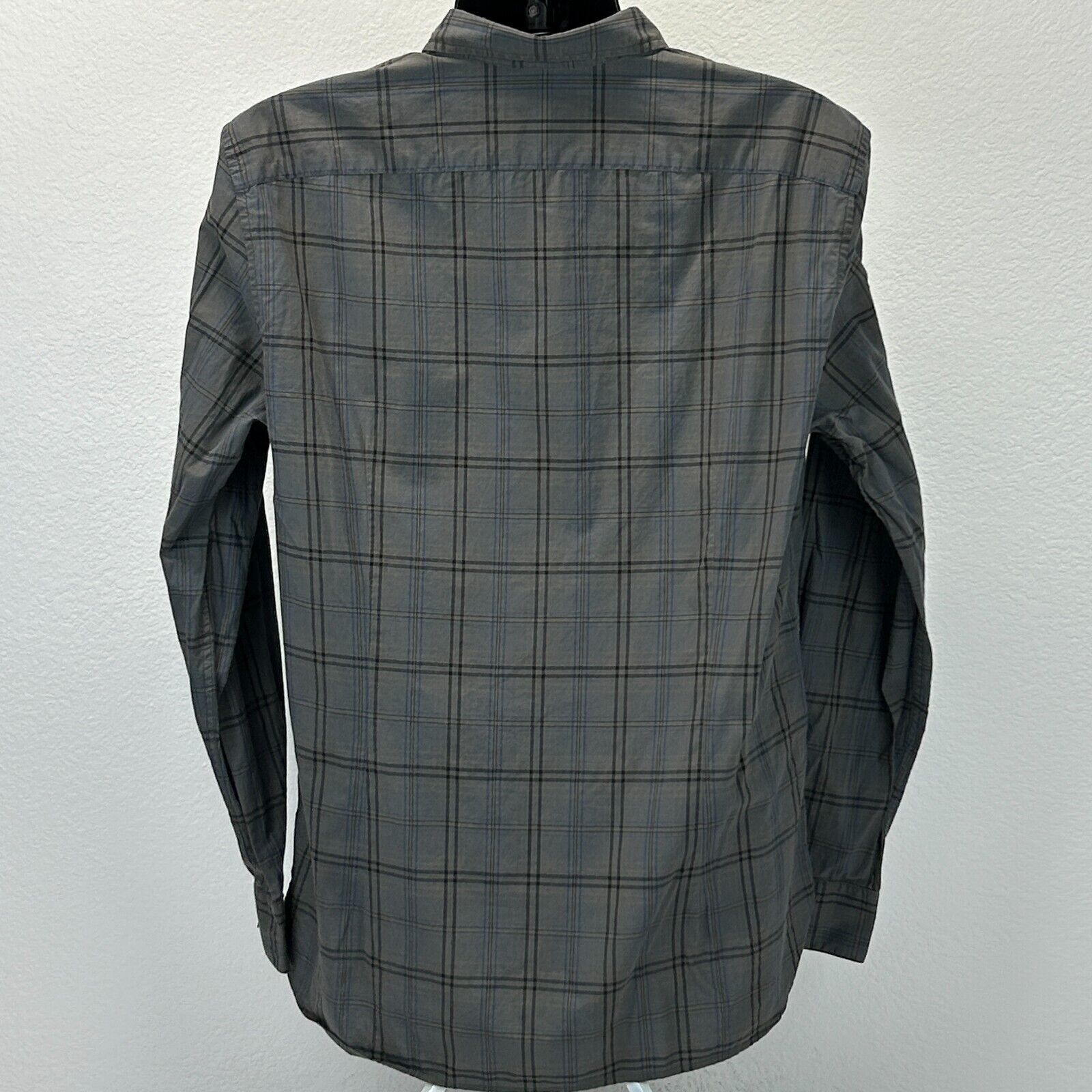 John Varvatos John Varvatos USA Plaid Button Front Shirt Gray L Large Size US L / EU 52-54 / 3 - 3 Thumbnail