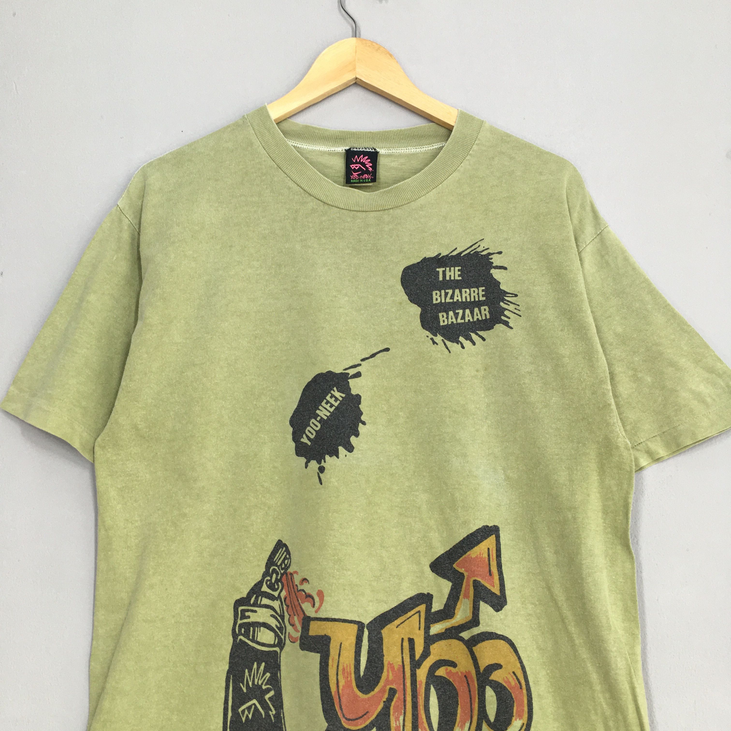 Other Vintage 90's Yoo-neek Graphics Graffiti Street Tshirt Medium Size US M / EU 48-50 / 2 - 2 Thumbnail