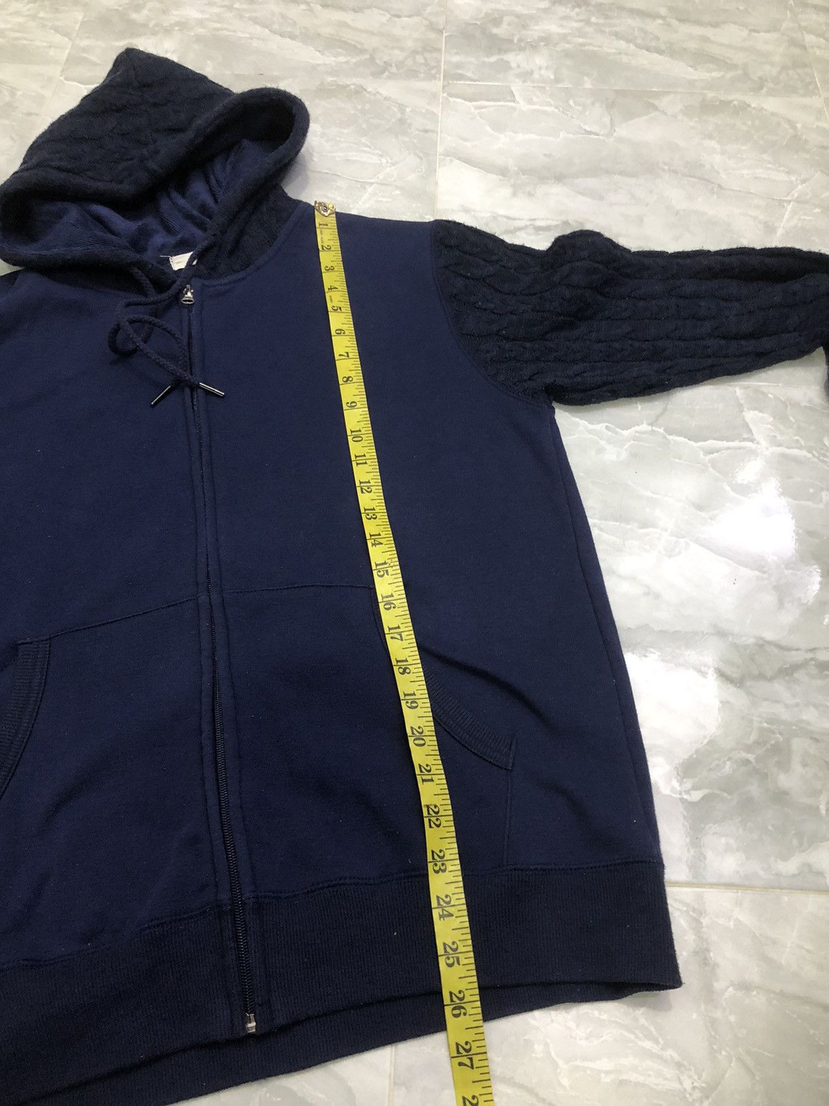 Japanese Brand Viccess Cable Knit Sleeve & Hood Zip Hoodie Size US L / EU 52-54 / 3 - 12 Thumbnail