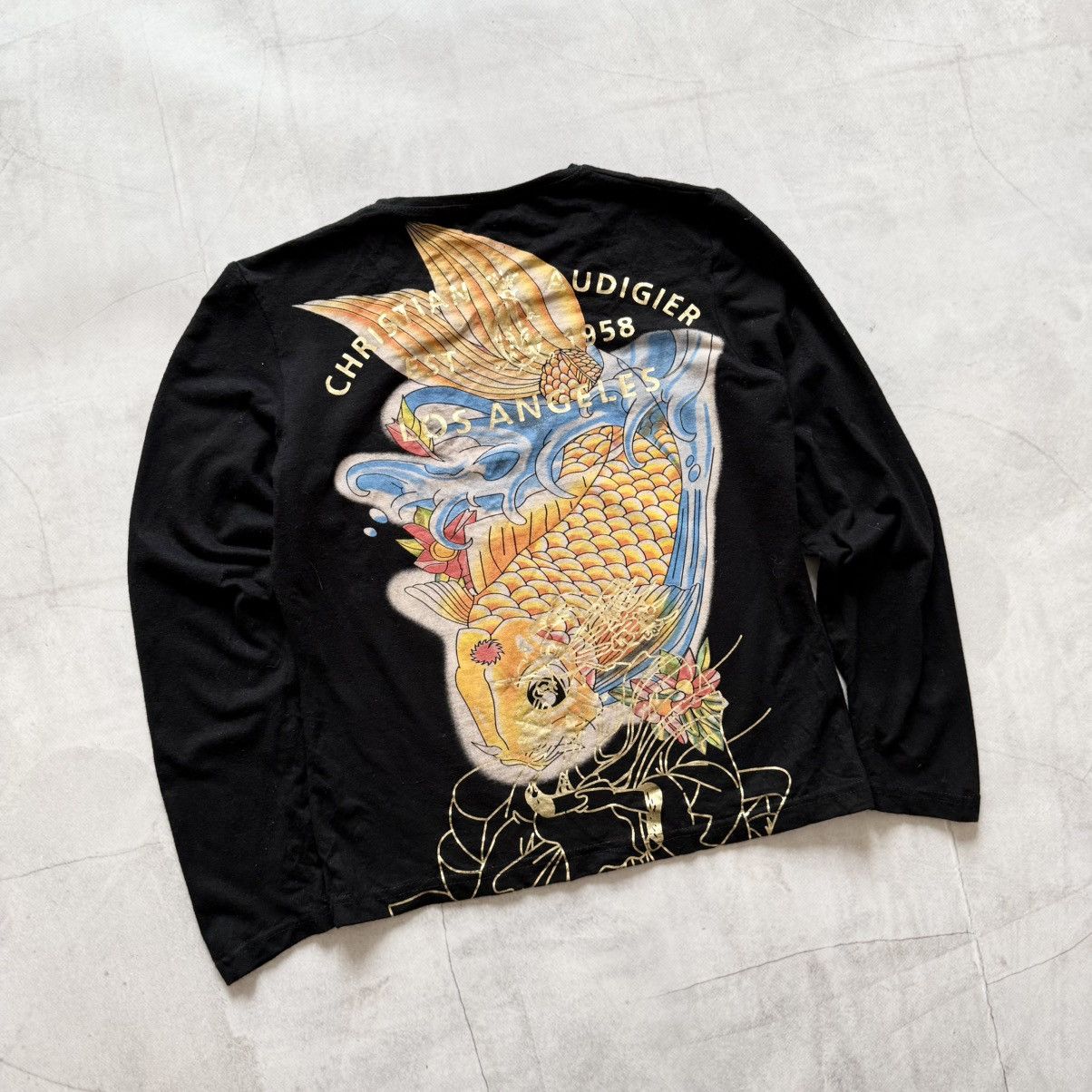 Christian Audigier Y2K Christian Audigier Ed Hardy Big Logo Longsleeve Size S / US 4 / IT 40 - 4 Thumbnail