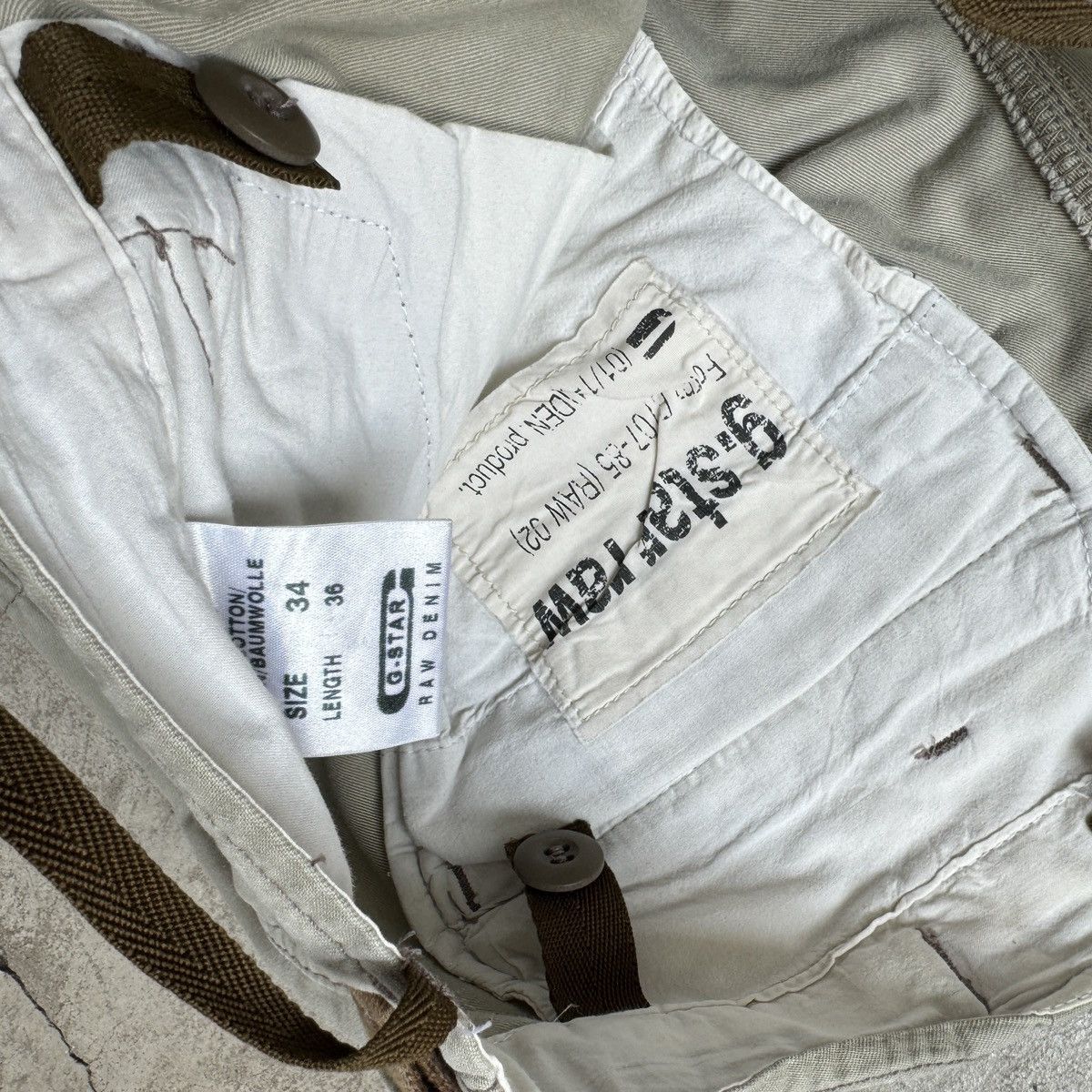 G-Star × Vintage Vintage G-Star Cargo Baggy Pants Size US 34 / EU 50 - 4 Thumbnail