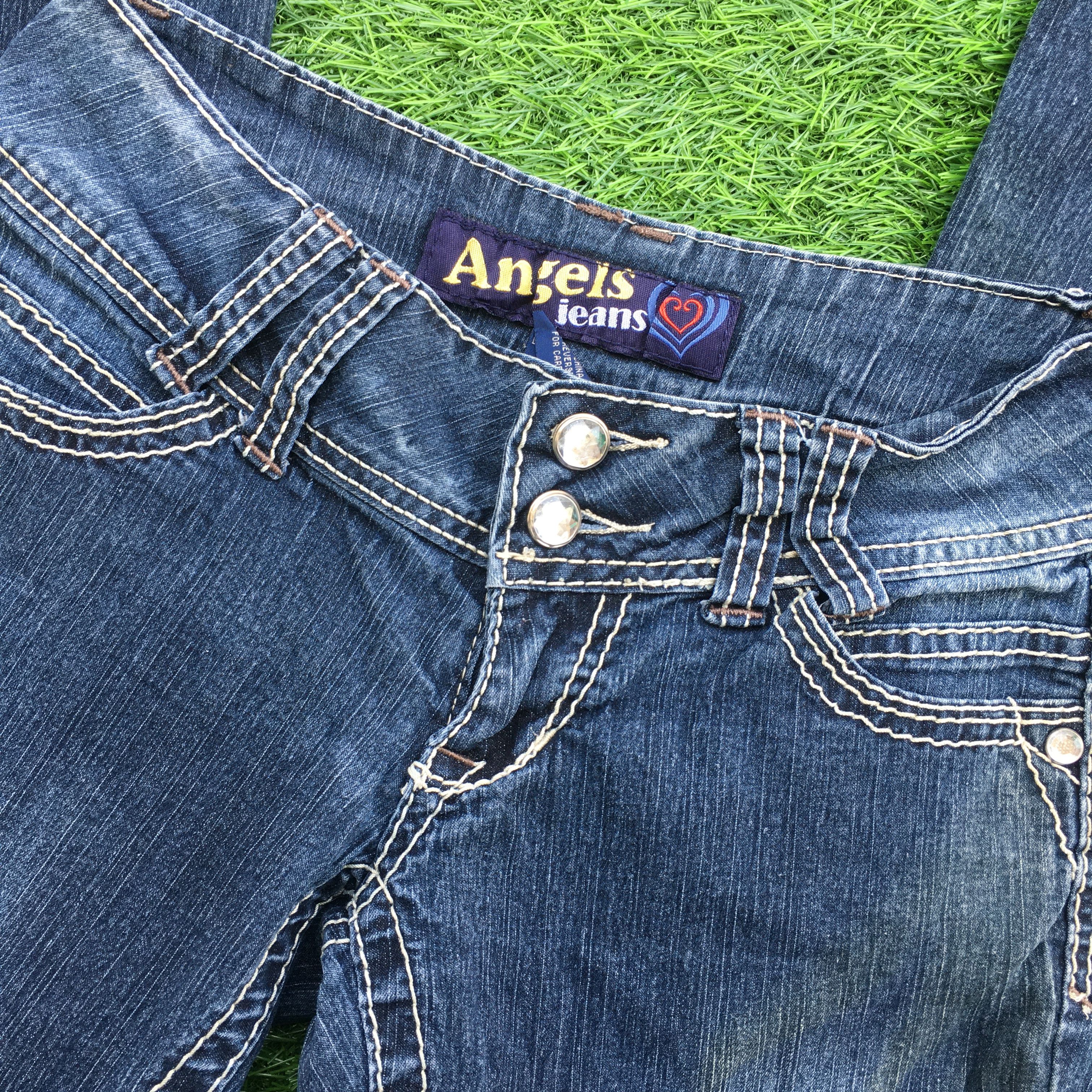 Designer Angels Jeans Bootcut Stretch Jeans D-969 Size 24" / US 00 / IT 34 - 5 Thumbnail